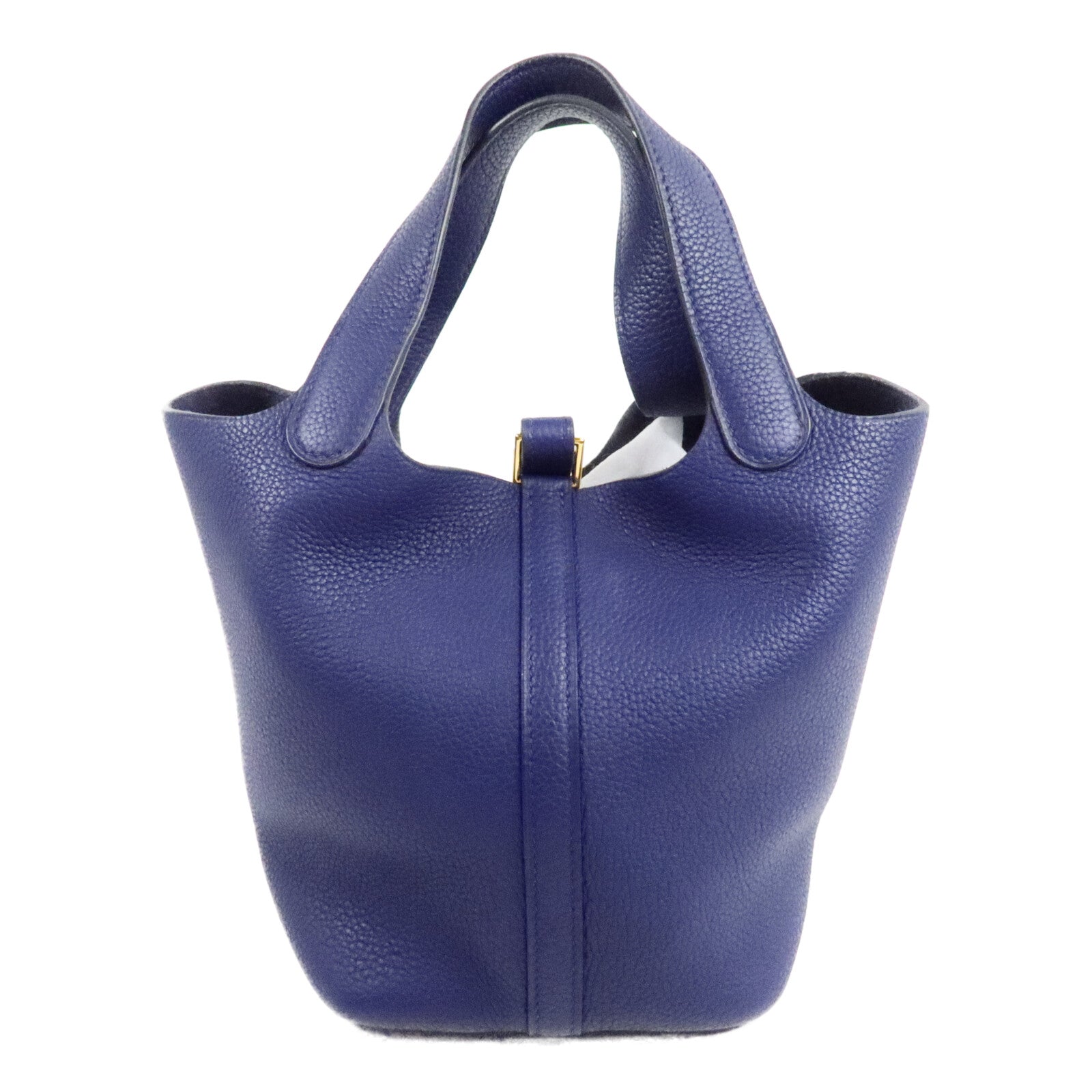 HERMES Clemence Picotin PM手挽袋Deep Bleu