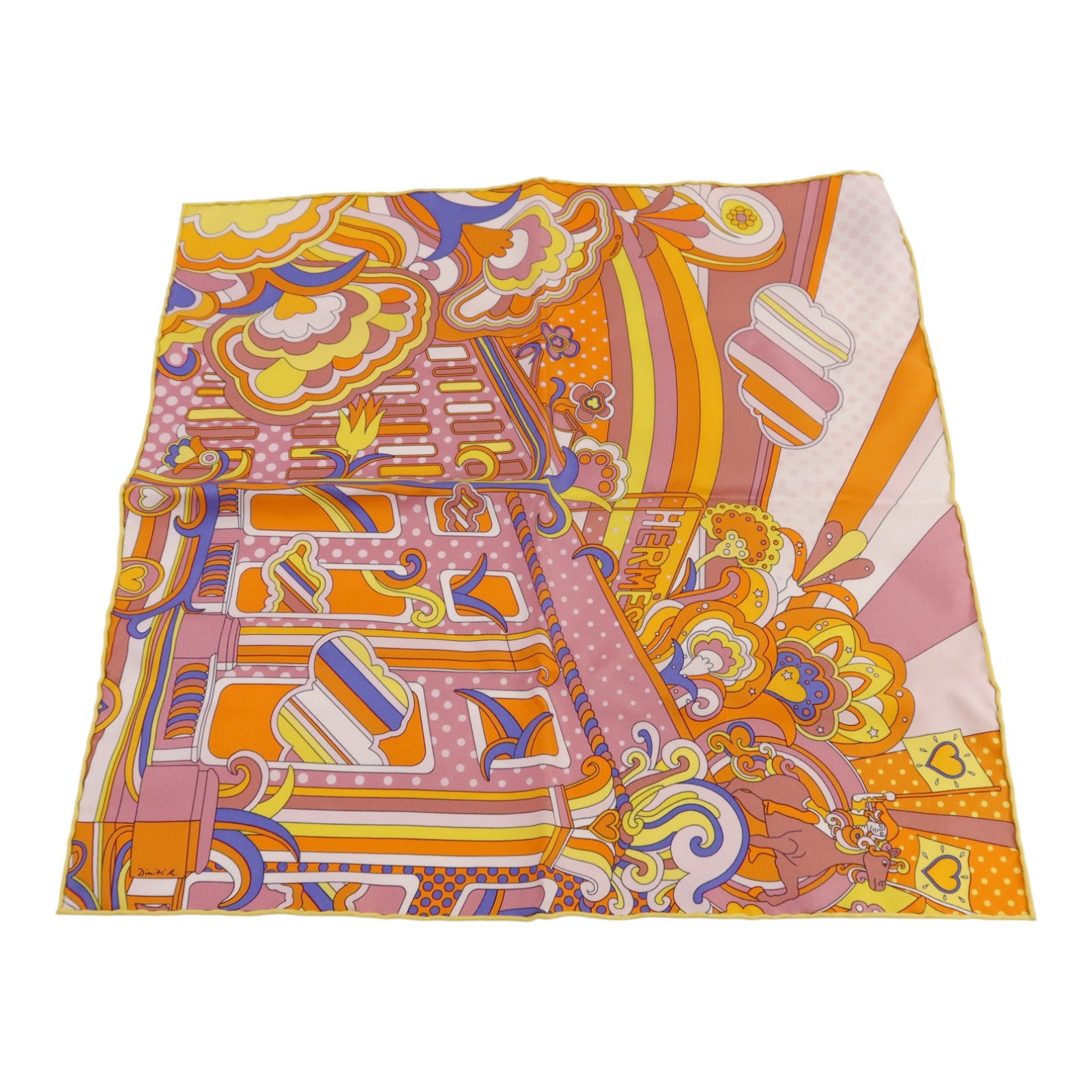 HERMES 絲質Scarf 40x40絲巾