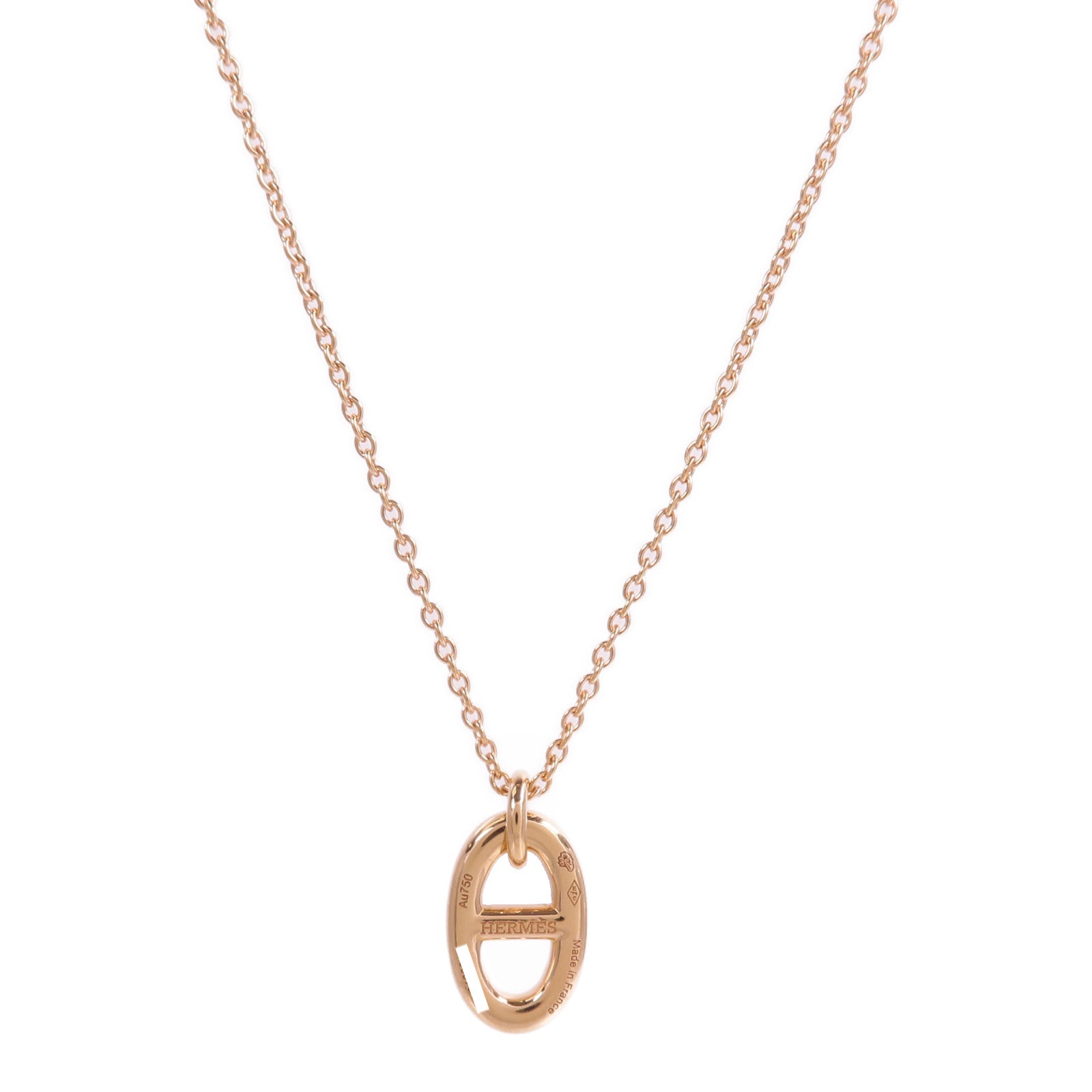 HERMES 18K玫瑰金Farandole Pendant項鍊