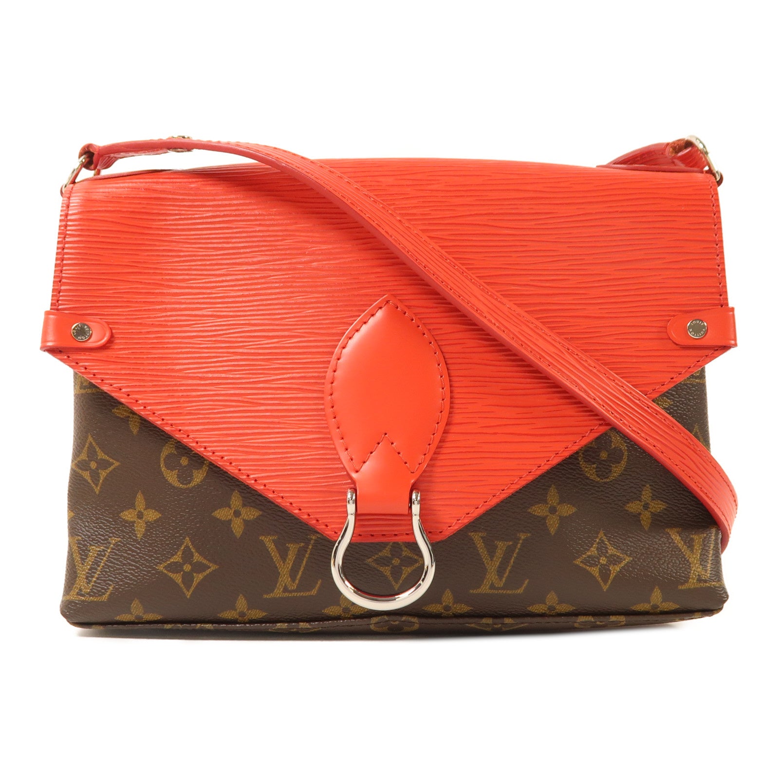 LOUIS VUITTON Monogram/Epi Saint Michel銀扣肩背袋
