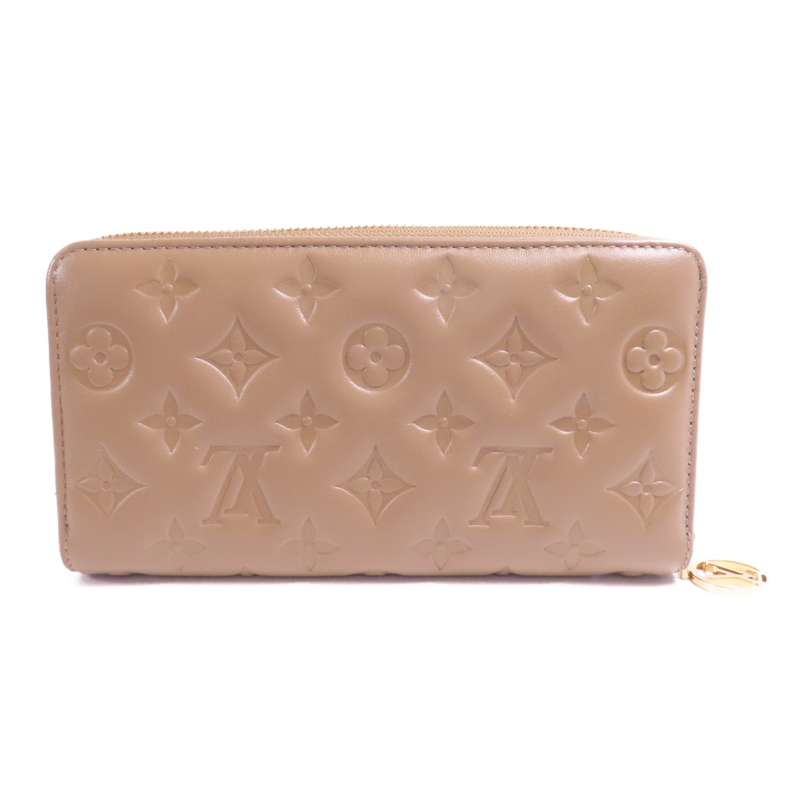 LOUIS VUITTON Monogram Coussin Zipper Long Wallet金扣長錢包
