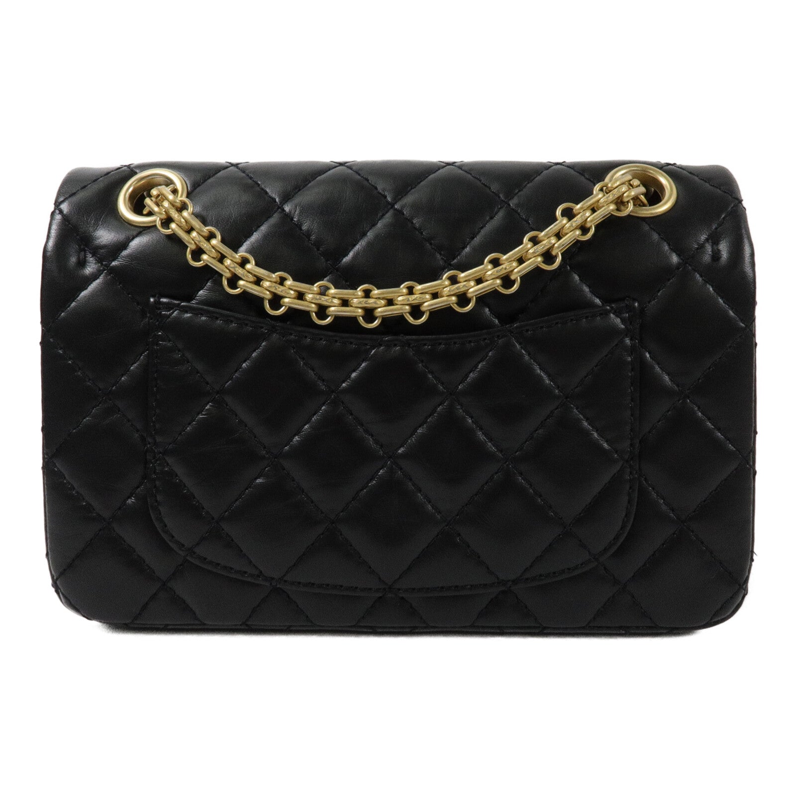 CHANEL 牛皮皮革Mini 2.55鏈帶肩背袋