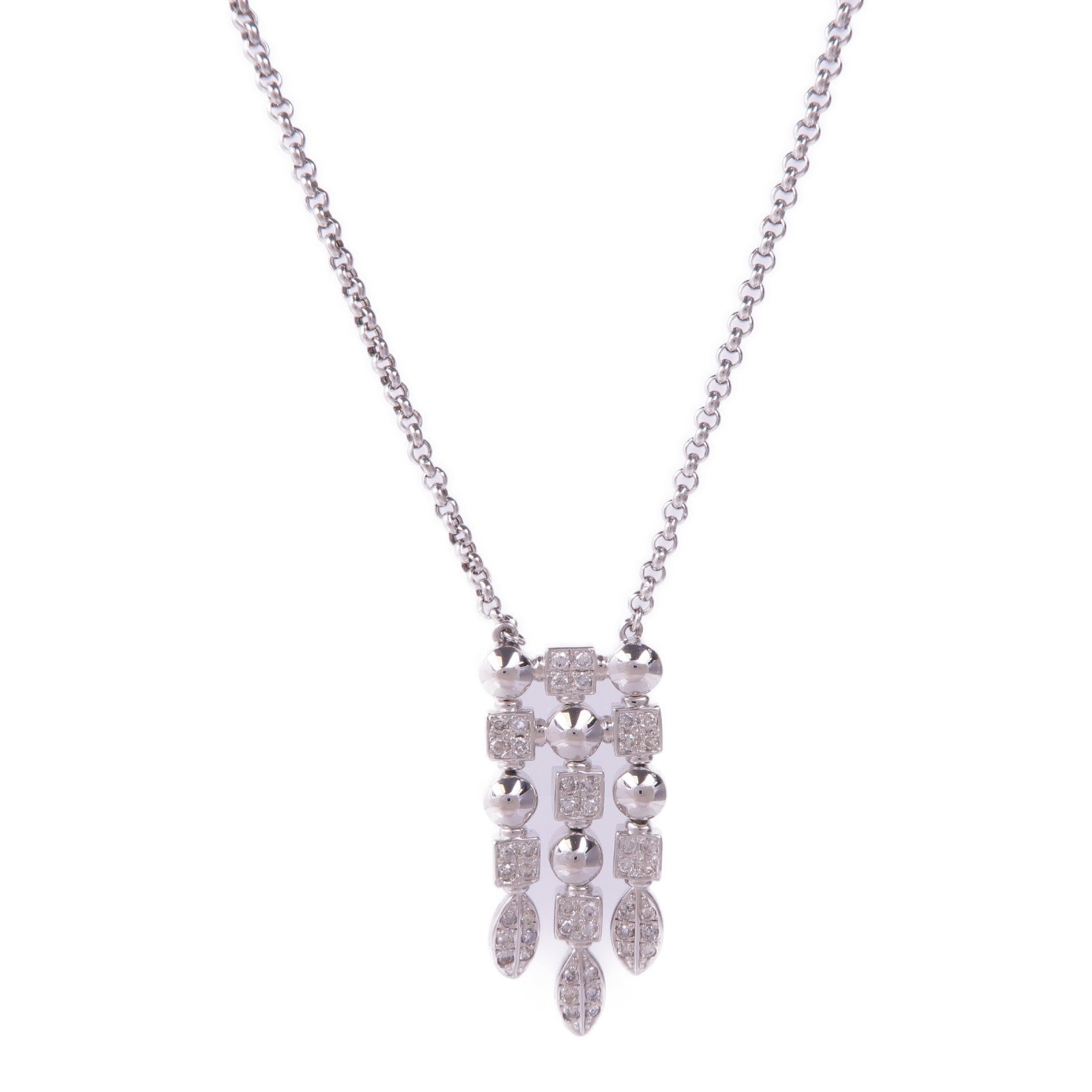 JEWELRY 18K白金Diamond Necklace鑽石項鍊