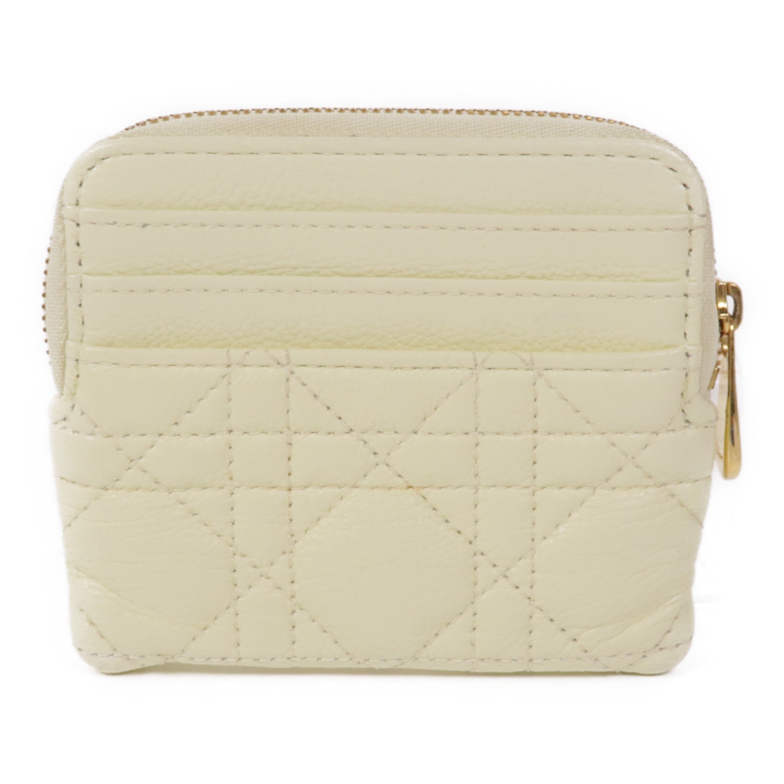 Dior 【激減優惠】牛皮皮革Caro Lavender金扣零錢包