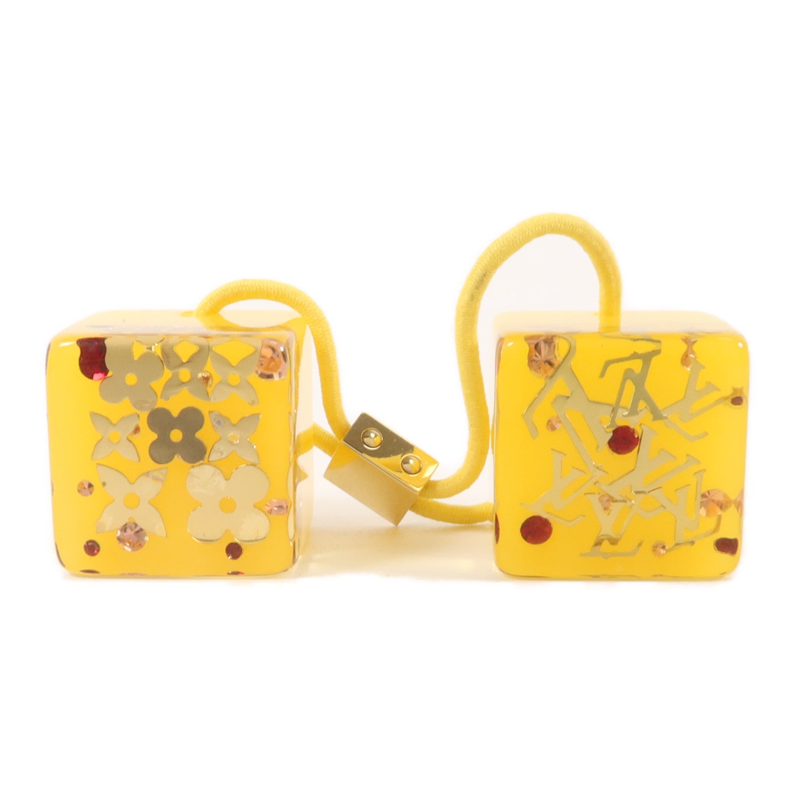 LOUIS VUITTON PVC Hair Cubes頭髮橡皮筋
