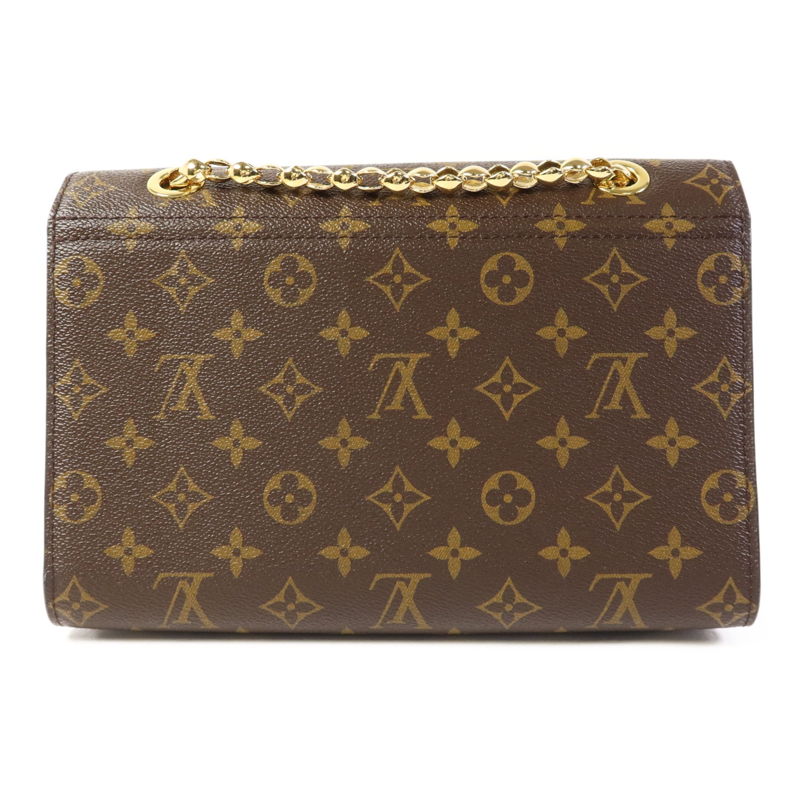 LOUIS VUITTON Monogram Victoire金扣鏈帶肩背袋