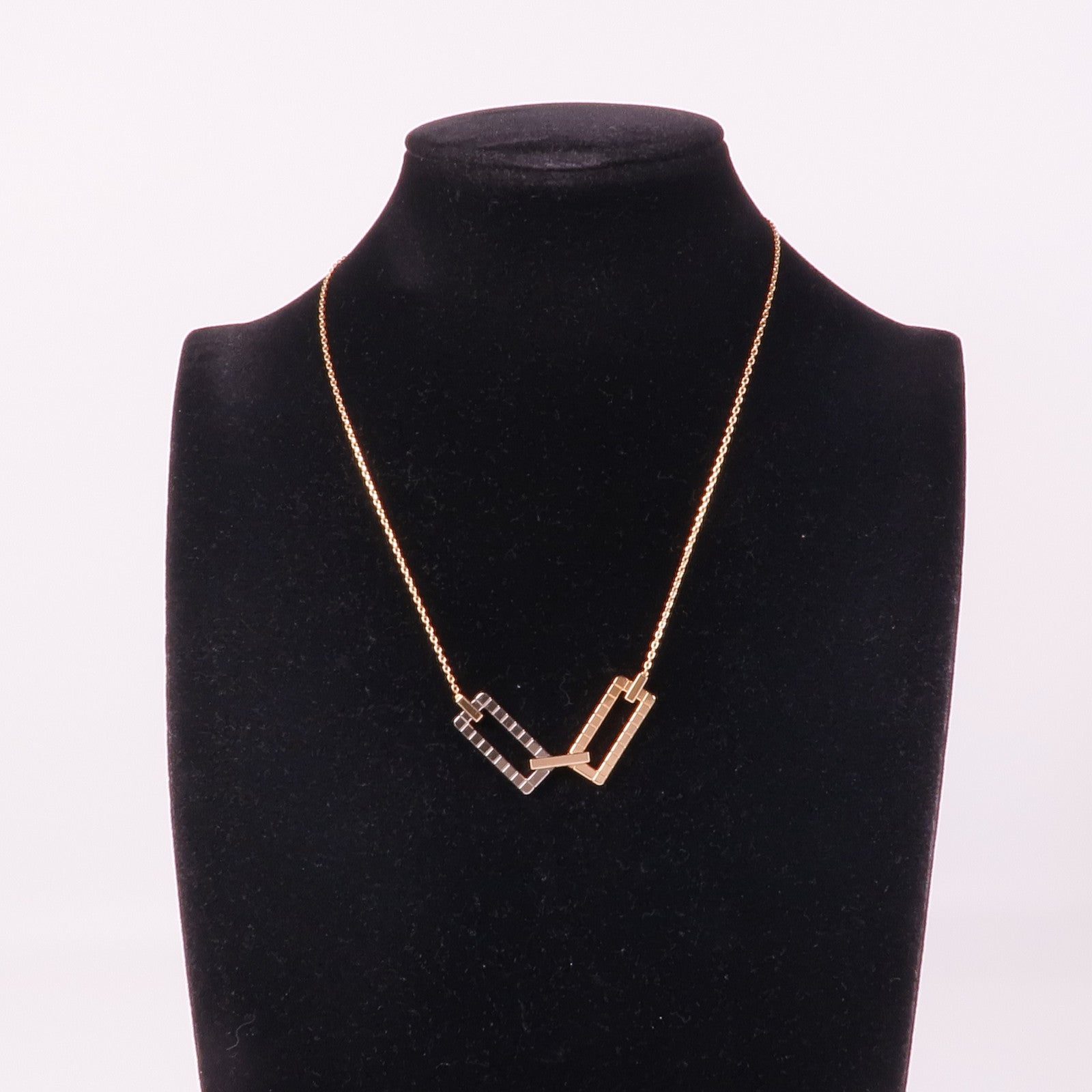 Chopard 18K玫瑰金/白金Ice Cube Pure Two-Tone項鍊