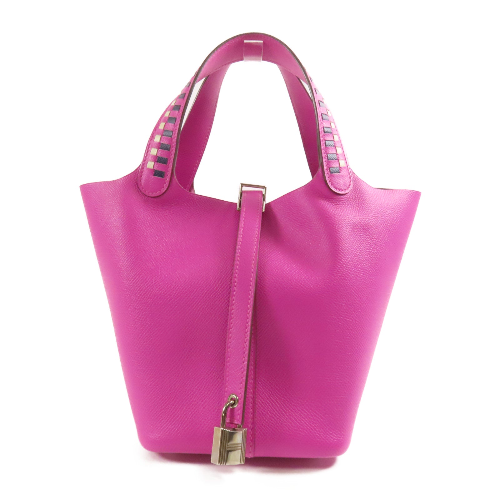 HERMES PHW Picotin 18 PM Handbag Epsom Leather Magnolia