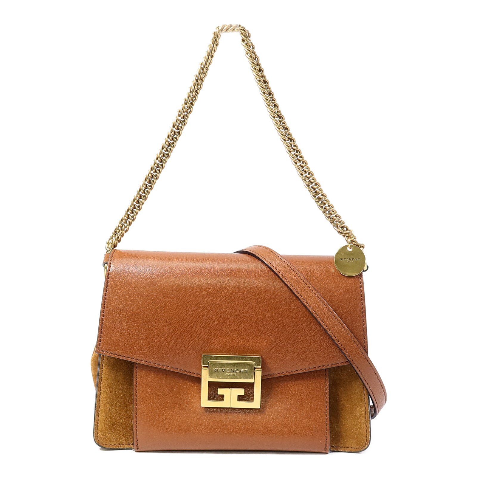 GIVENCHY 山羊皮皮革GV3 Crossbody Small手挽肩背兩用袋