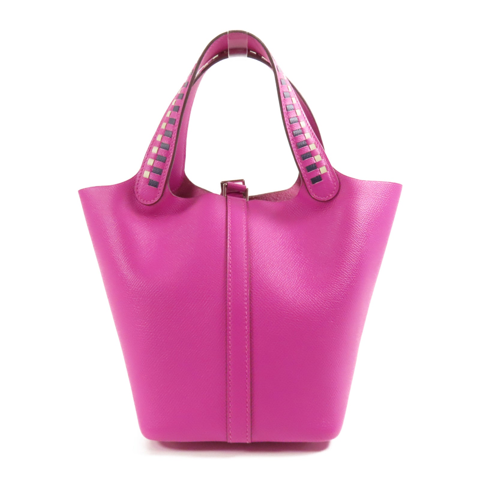 HERMES PHW Picotin 18 PM Handbag Epsom Leather Magnolia