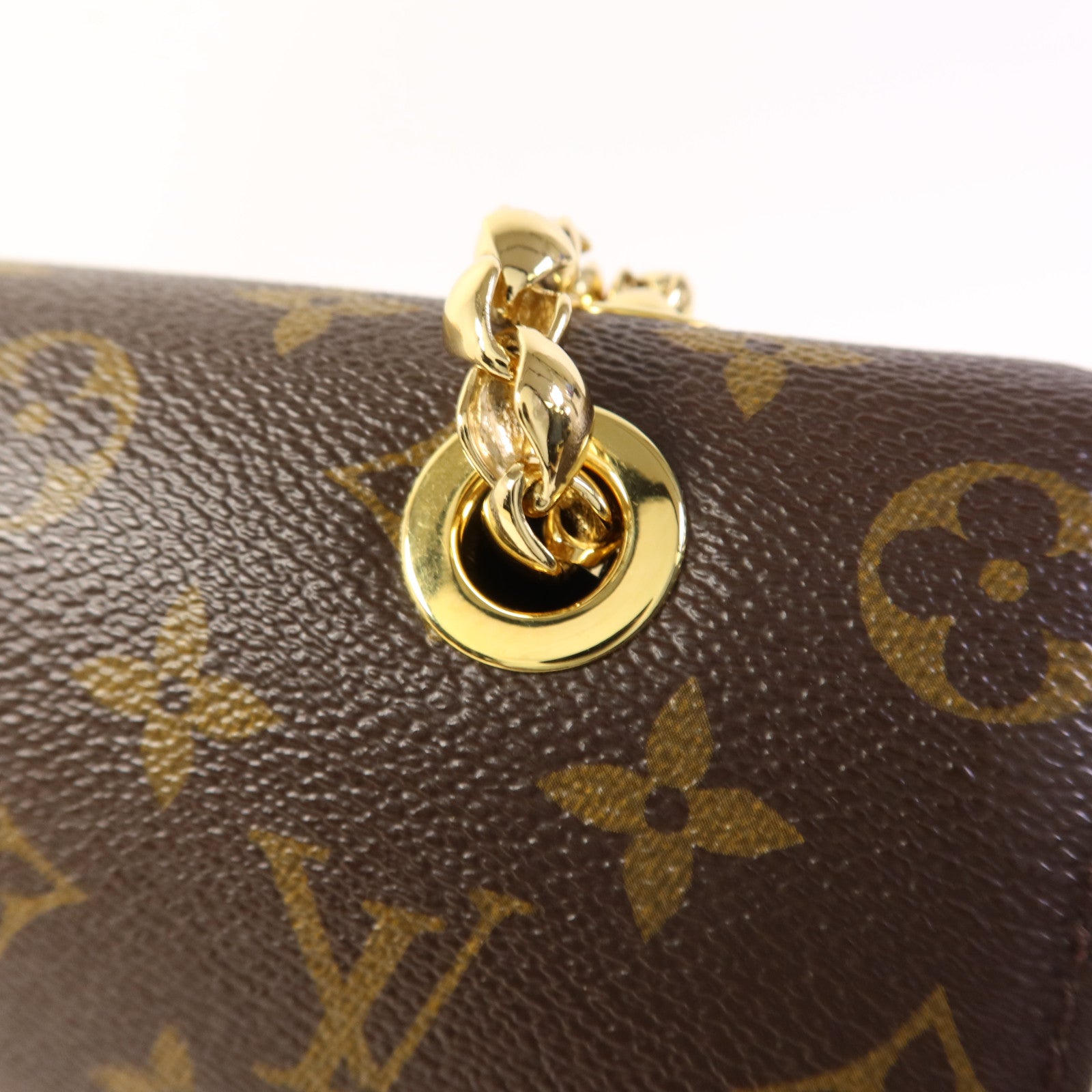 LOUIS VUITTON Monogram Victoire金扣鏈帶肩背袋