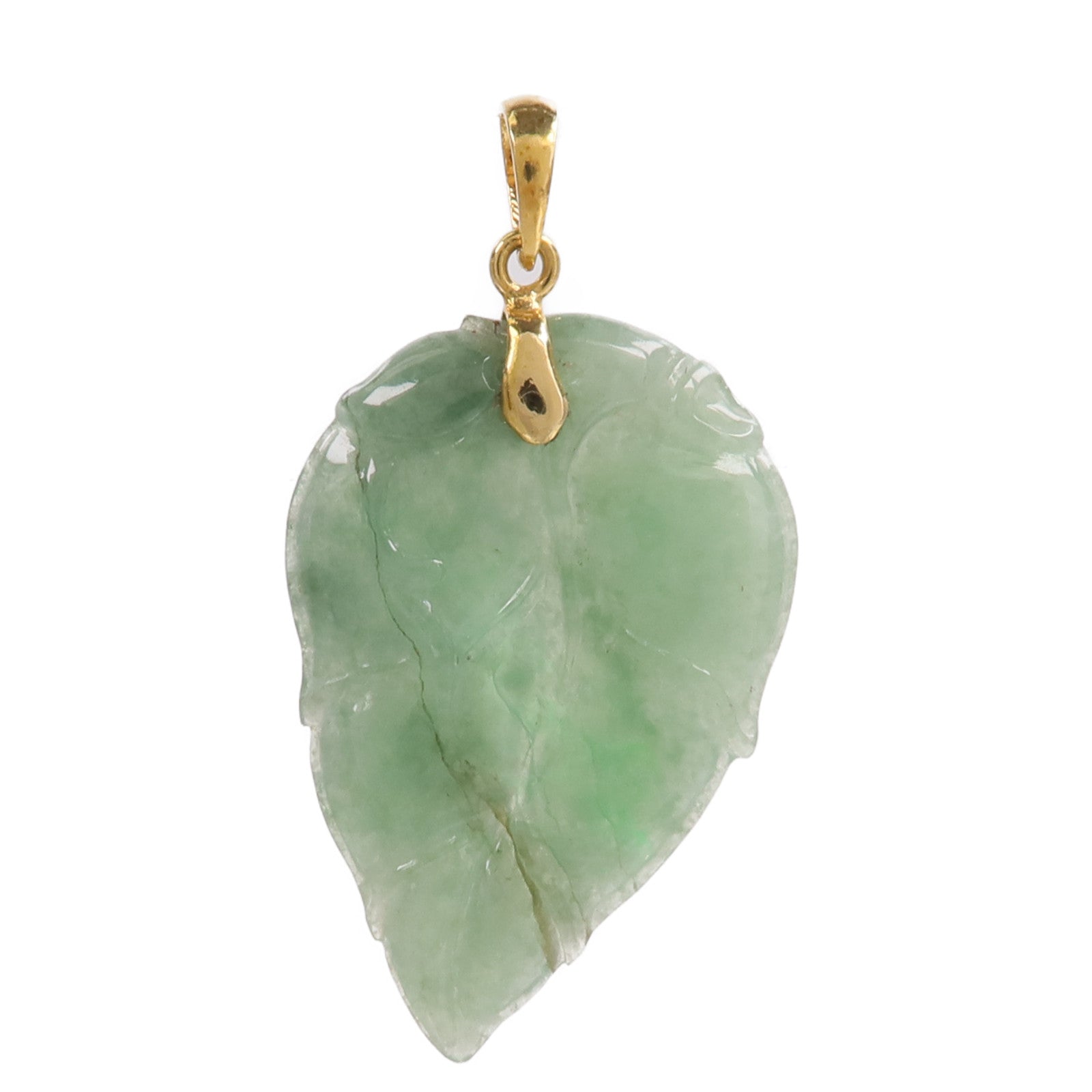 JEWELRY 18K黃金Jade Pendant Top翡翠吊墜