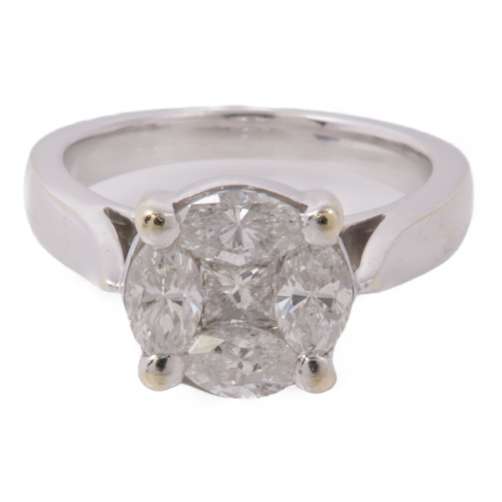 JEWELRY 【激減優惠】18K白金Diamond Ring 鑽石戒指US#5.75