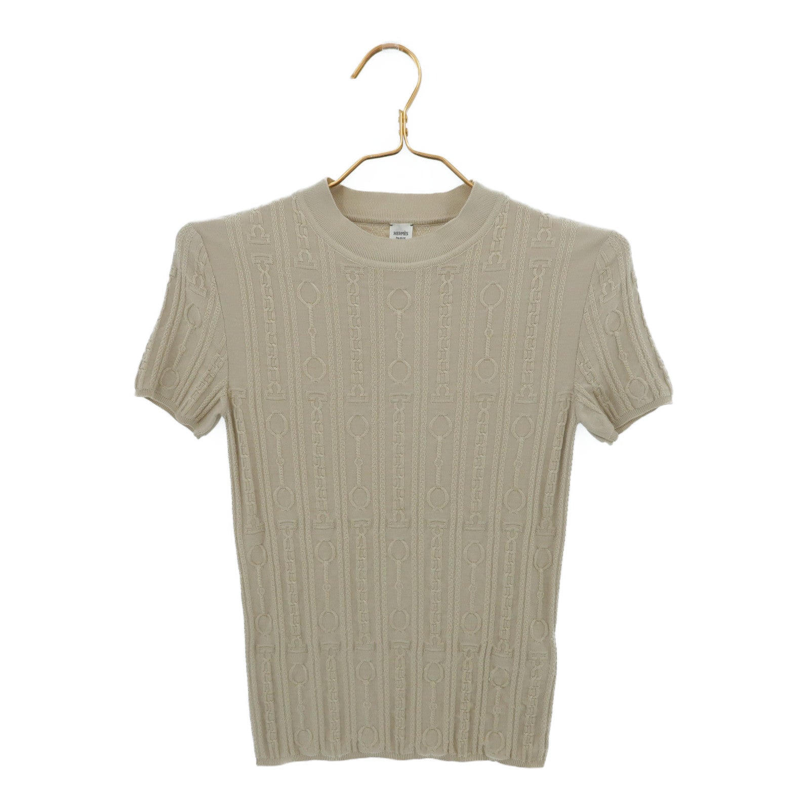 HERMES Viskose/Wool Effet Kaleidoscope Short Knitwear針織