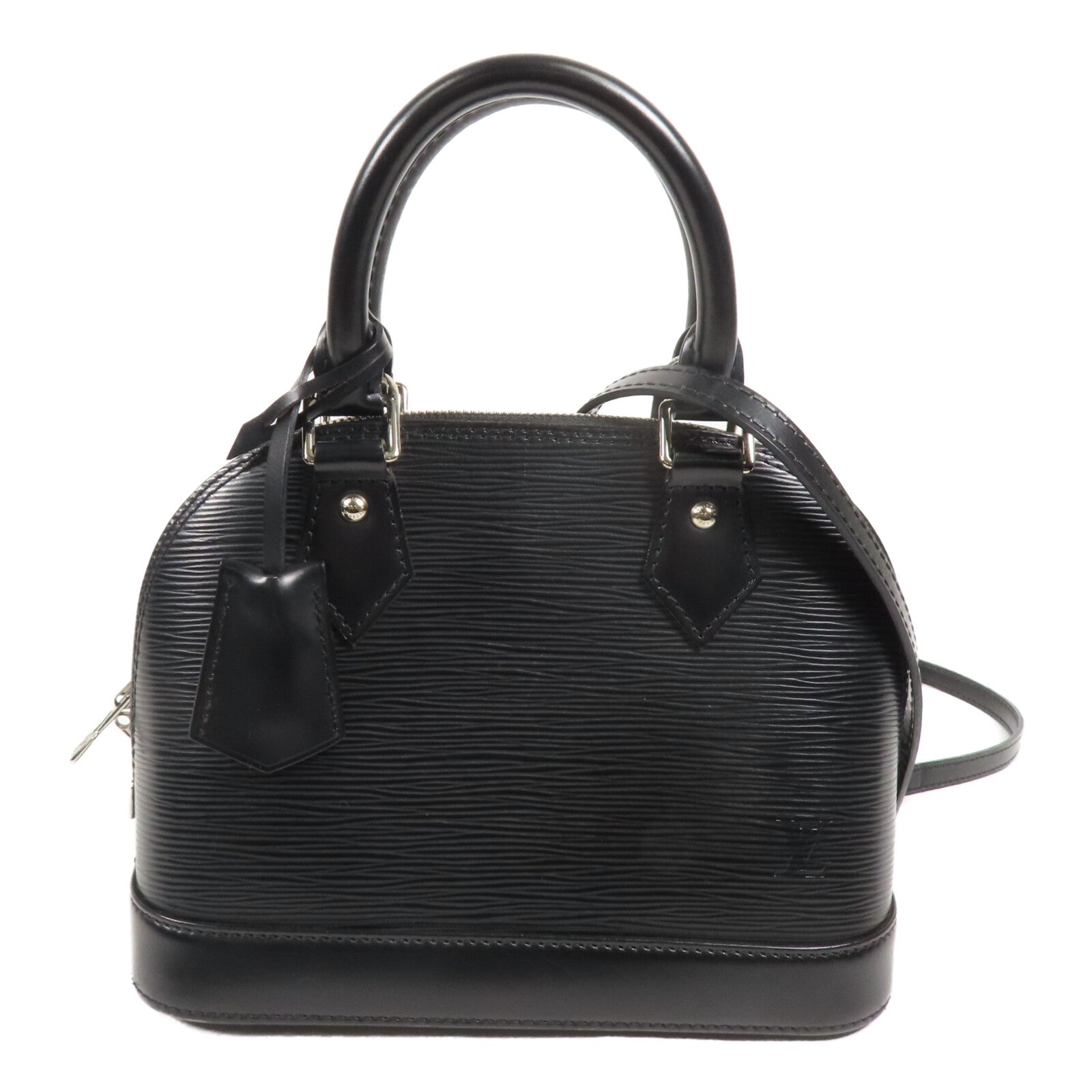 LOUIS VUITTON Epi Alma BB銀扣手挽肩背兩用袋