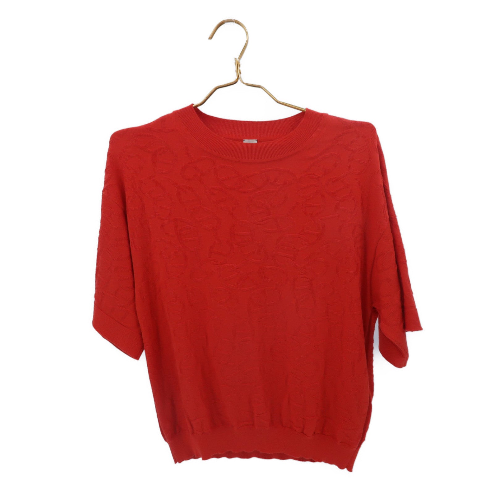 HERMES Silk/Cotton Naoussa Chaine Short Knitwear上衣