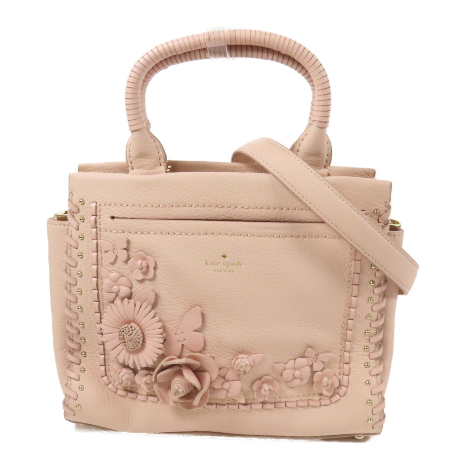 Kate Spade 牛皮皮革Shoulder Bag金扣手挽肩背兩用袋