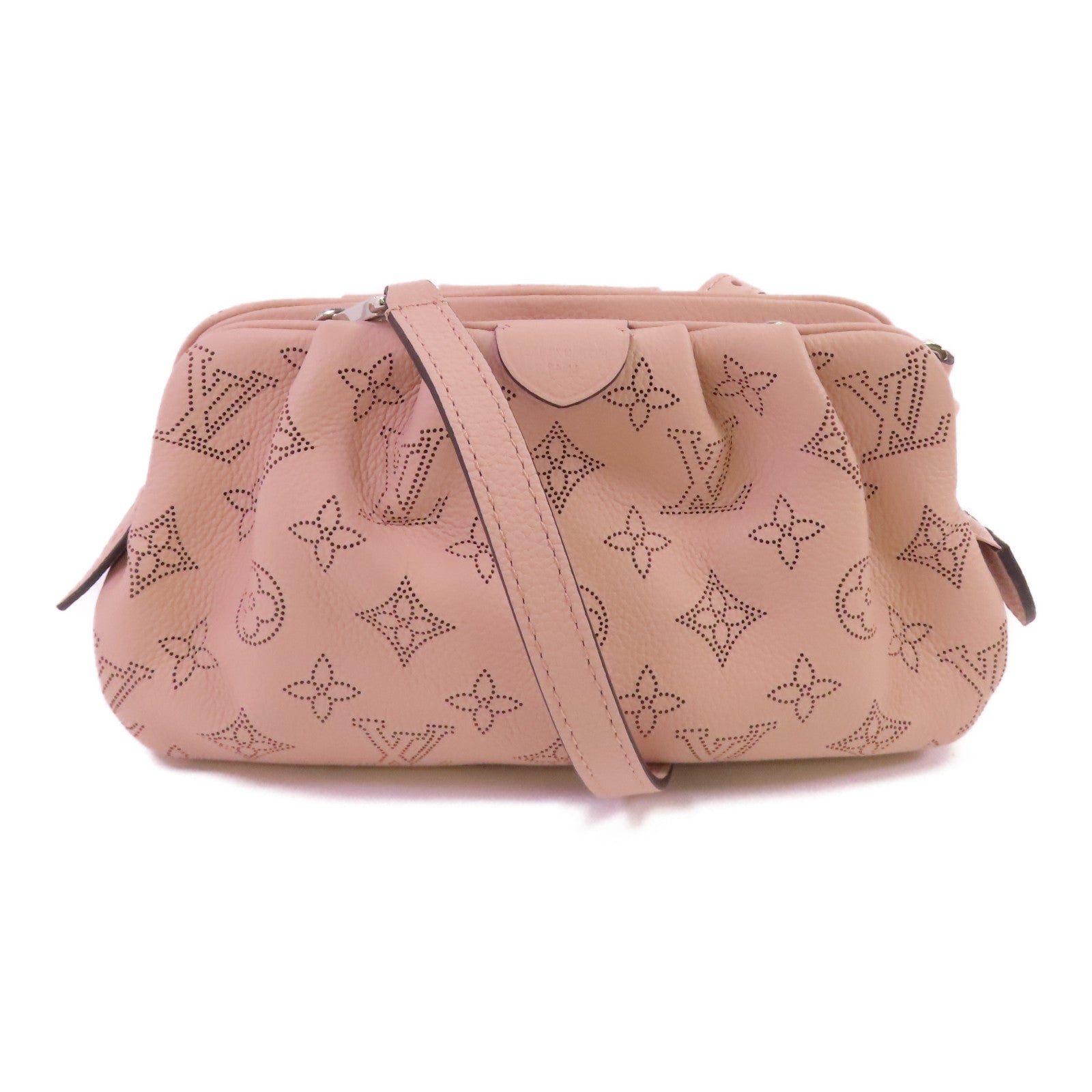 LOUIS VUITTON Monogram Mahina Scala Mini Pouch銀扣肩背袋
