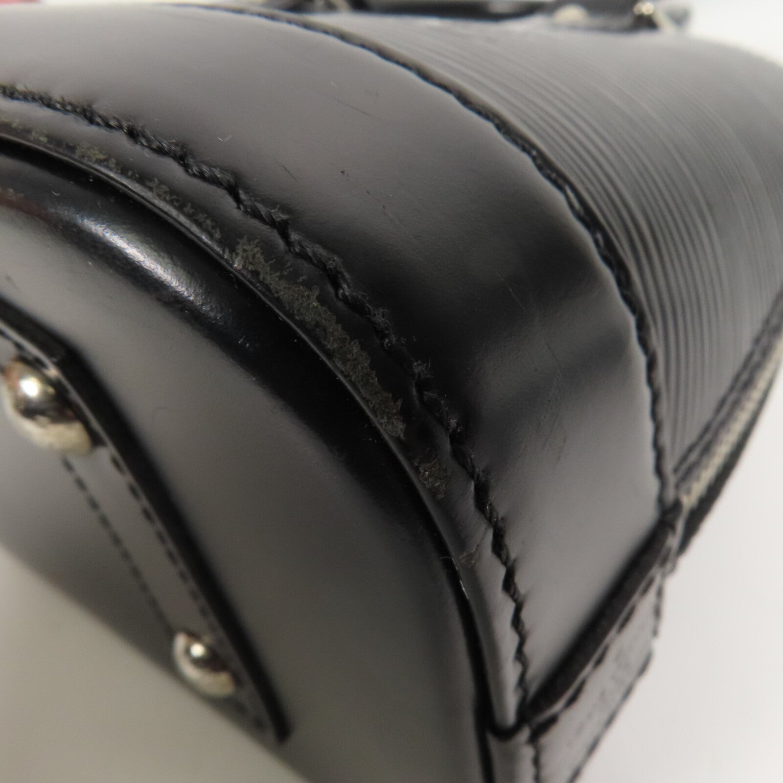 LOUIS VUITTON Epi Alma BB銀扣手挽肩背兩用袋