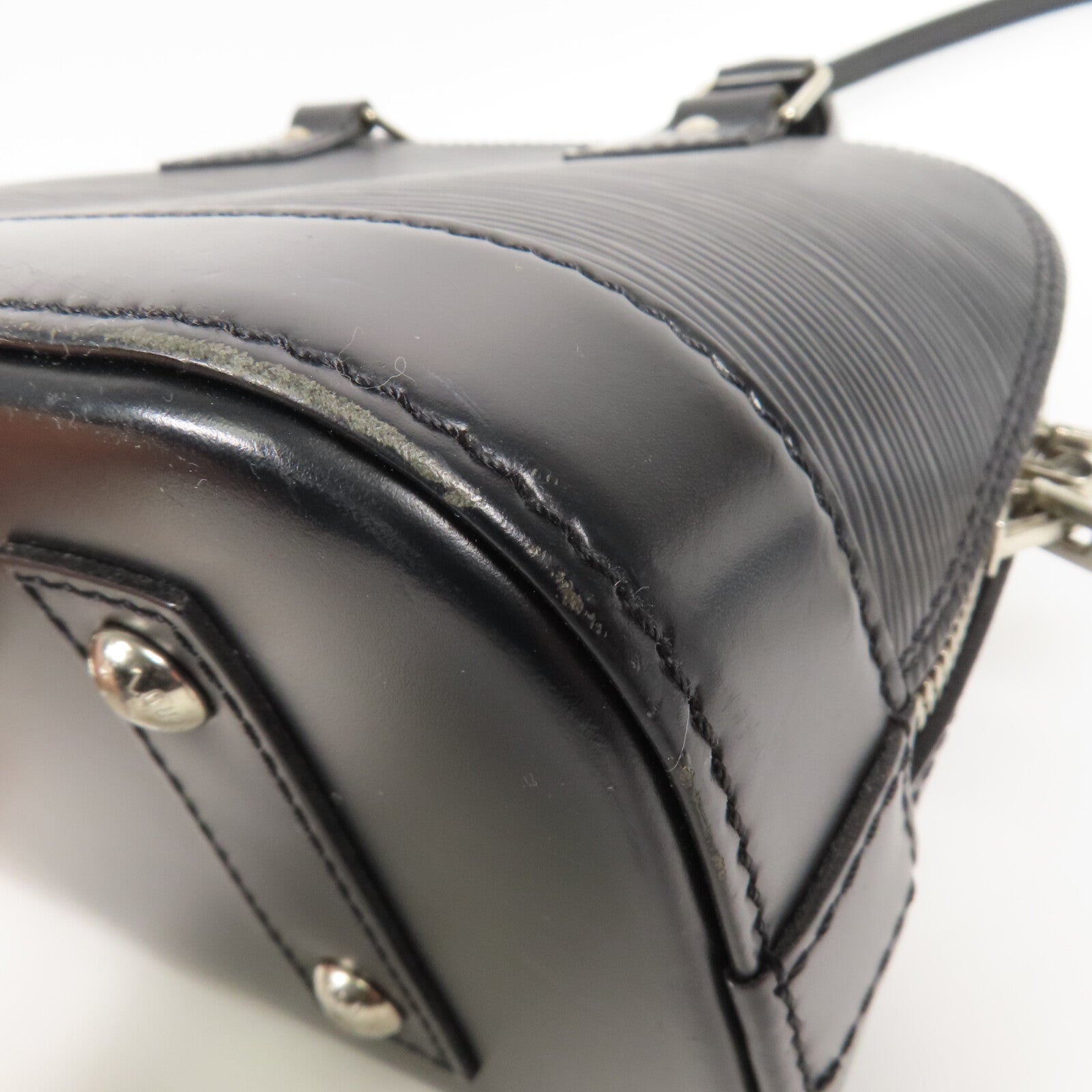 LOUIS VUITTON Epi Alma BB銀扣手挽肩背兩用袋