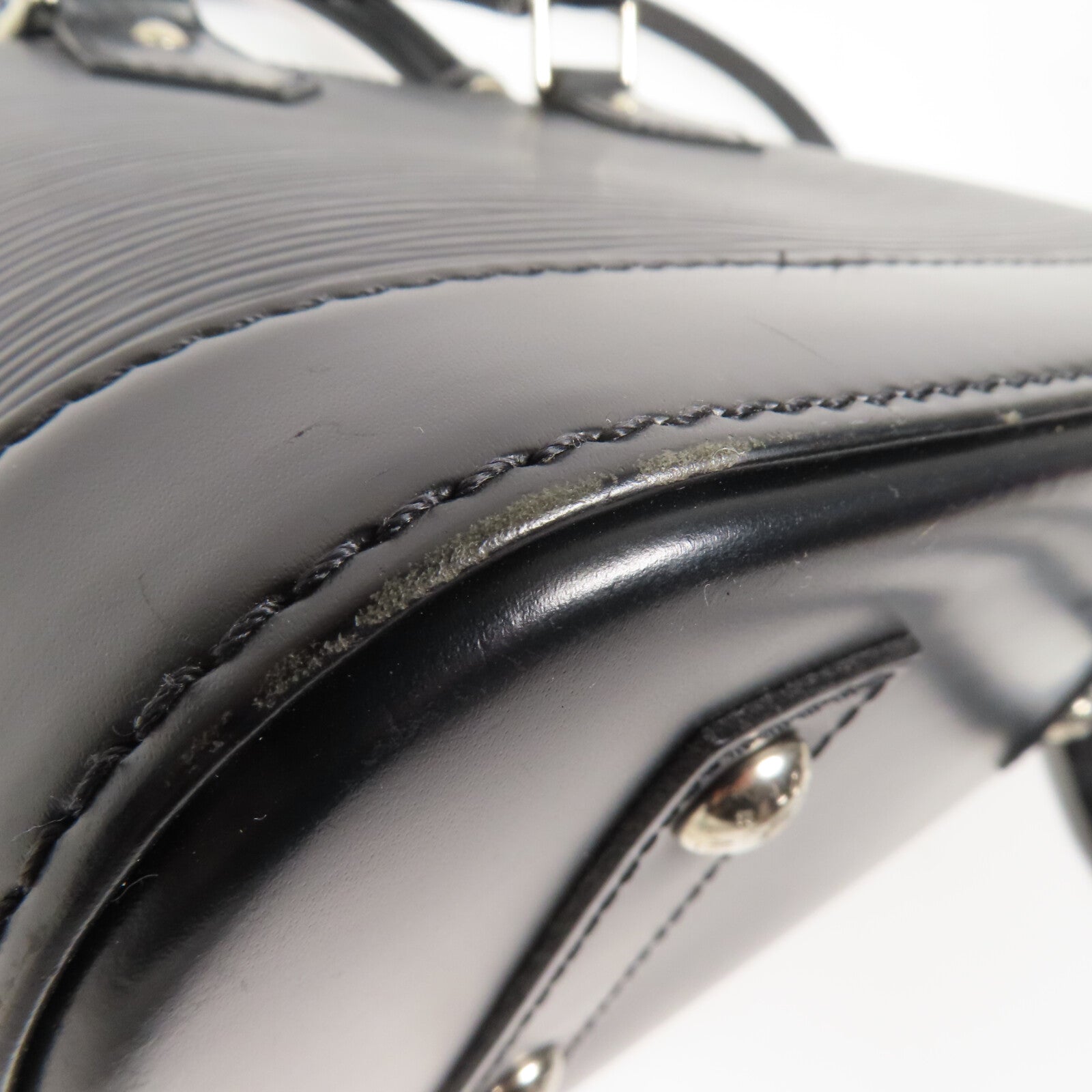 LOUIS VUITTON Epi Alma BB銀扣手挽肩背兩用袋