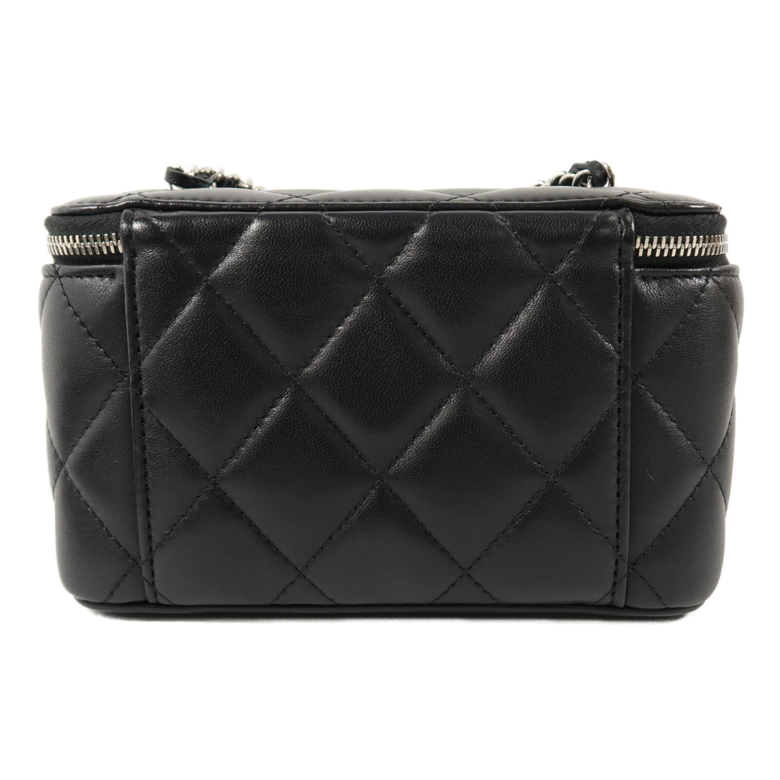 CHANEL 羊皮皮革Vanity Case鏈帶肩背袋