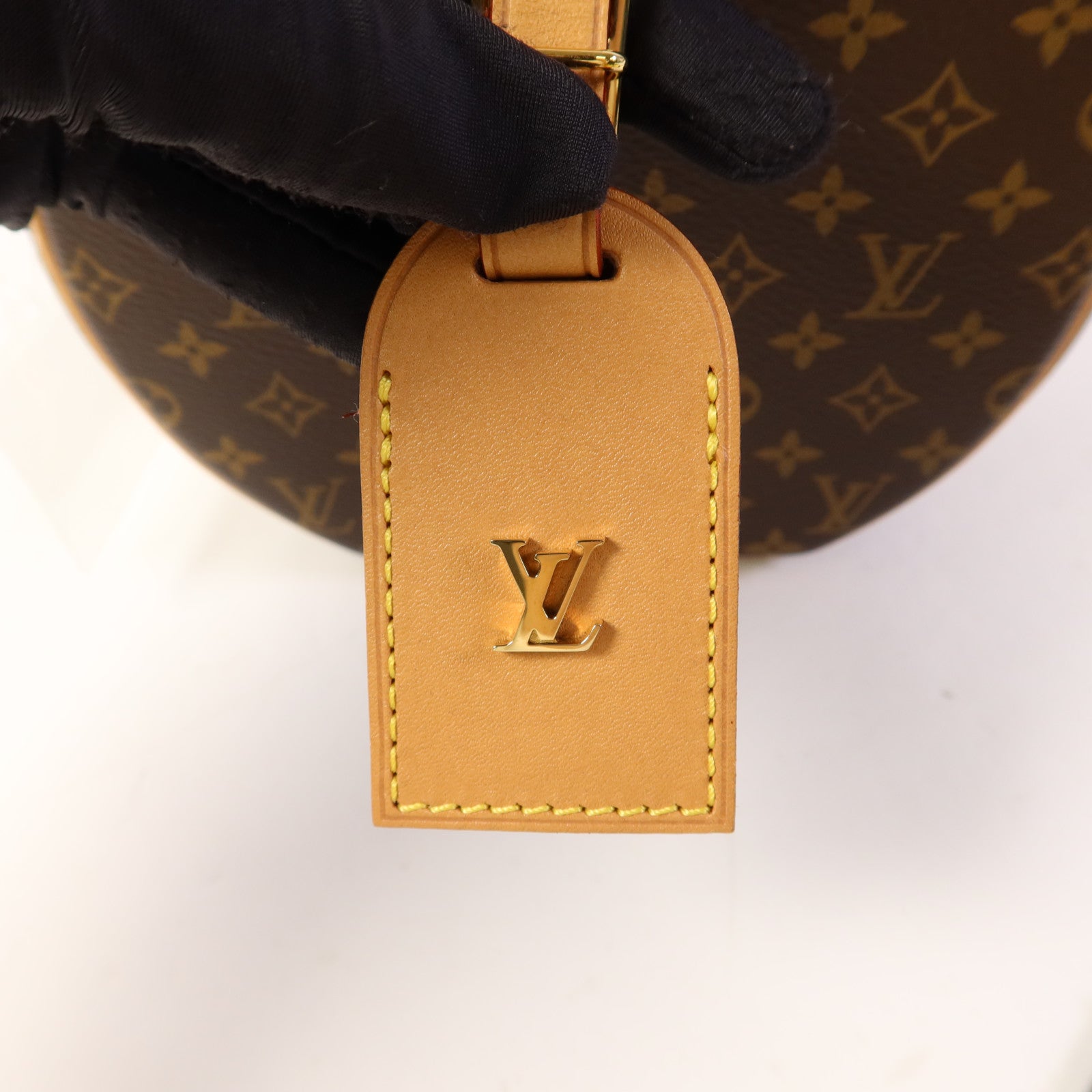 LOUIS VUITTON Monogram Petite Boite Chapeau金扣手挽肩背兩用袋