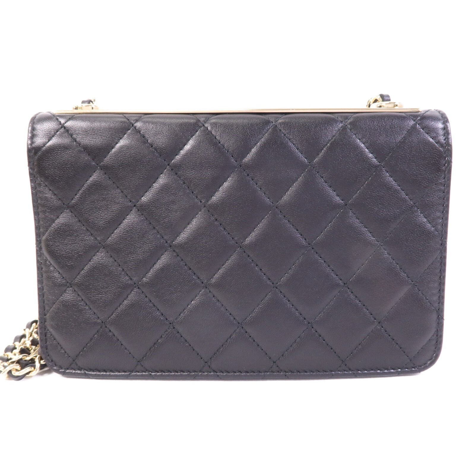 CHANEL 羊皮皮革Trendy CC Wallet On Chain金扣鏈帶肩背袋