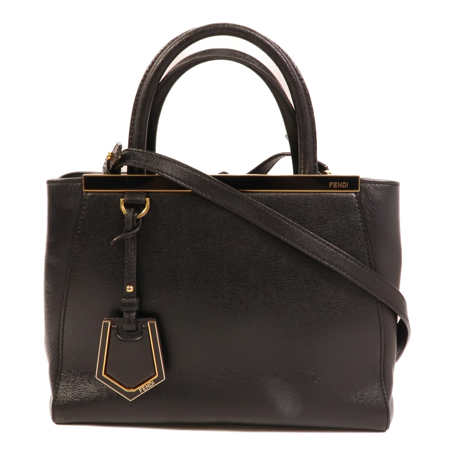 FENDI 牛皮皮革Petite 2Jours手挽肩背兩用袋