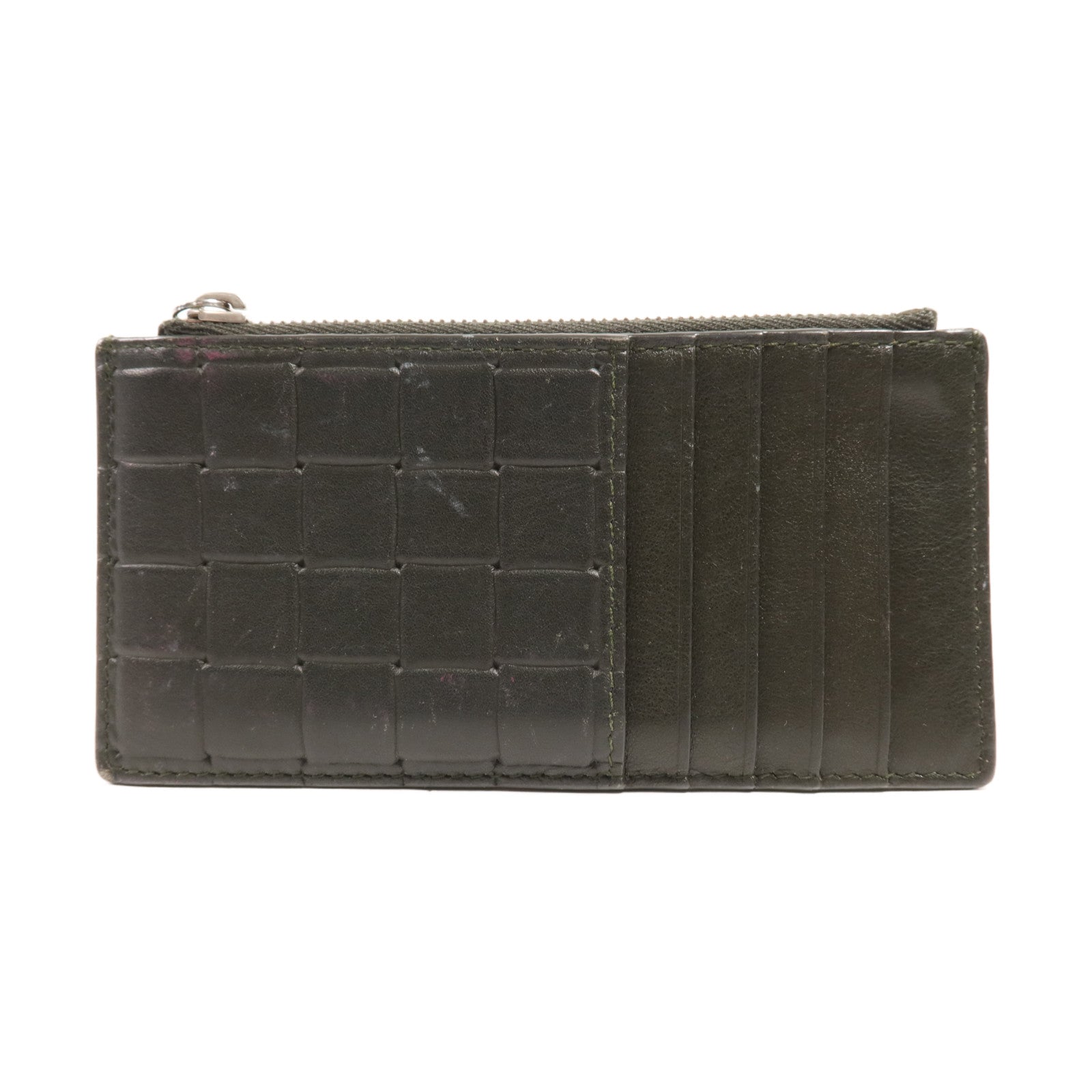 BOTTEGA VENETA 牛皮皮革Card Case銀扣卡片套