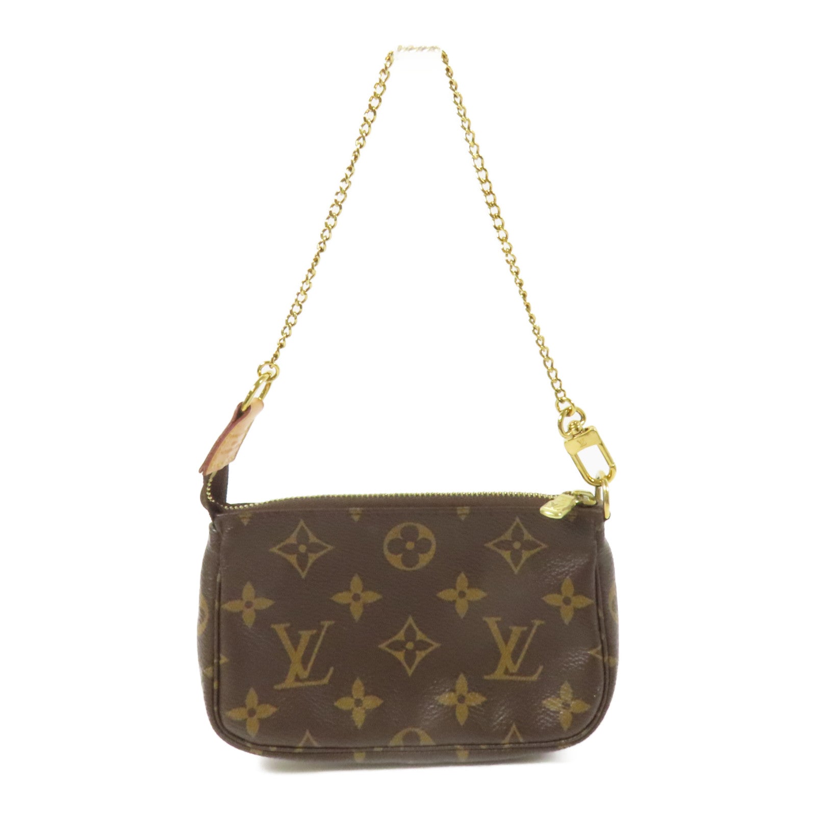 LOUIS VUITTON Monogram Mini Pochette Accessoires金扣手挽袋