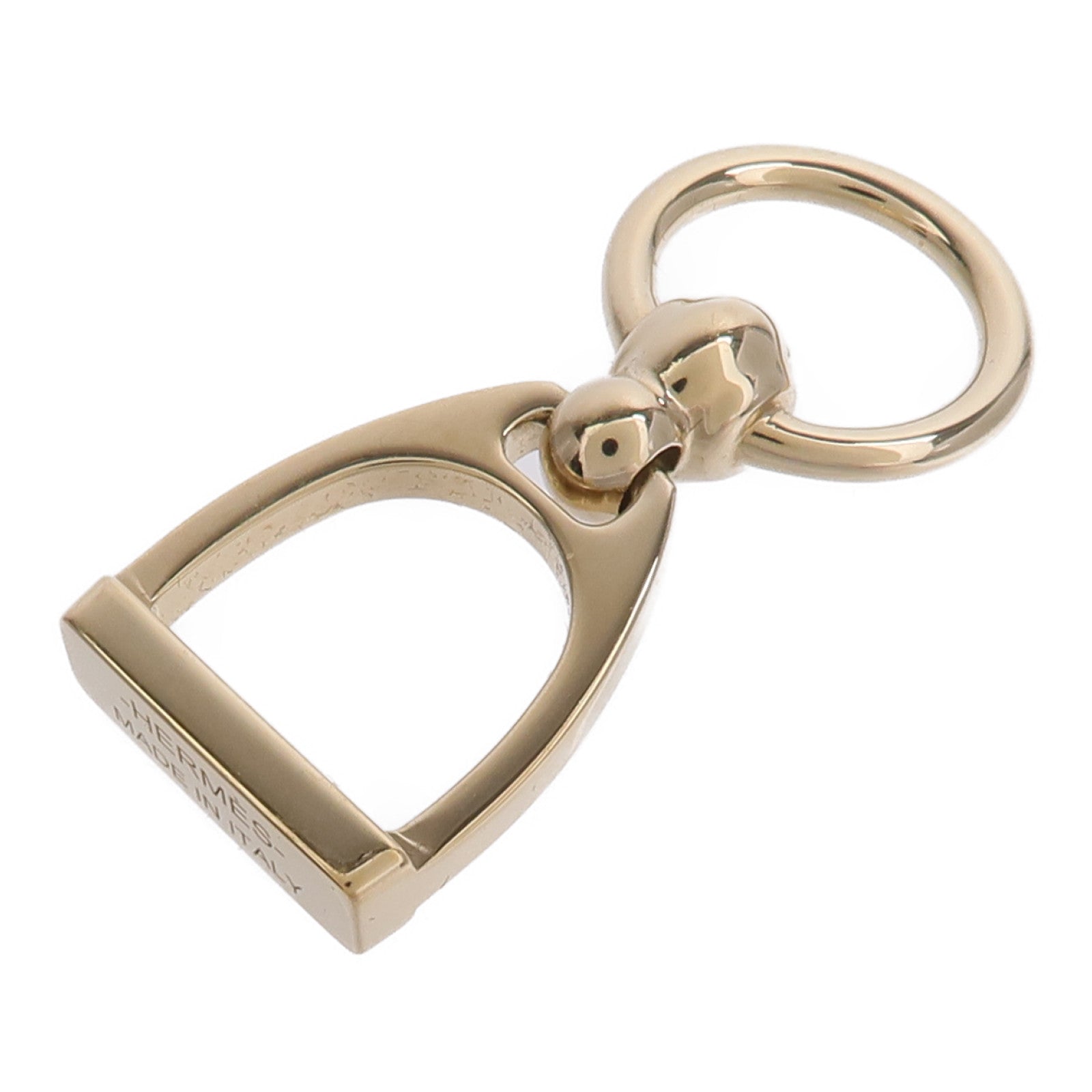 HERMES 黃銅Charms Etrier Twilly Ring絲巾扣