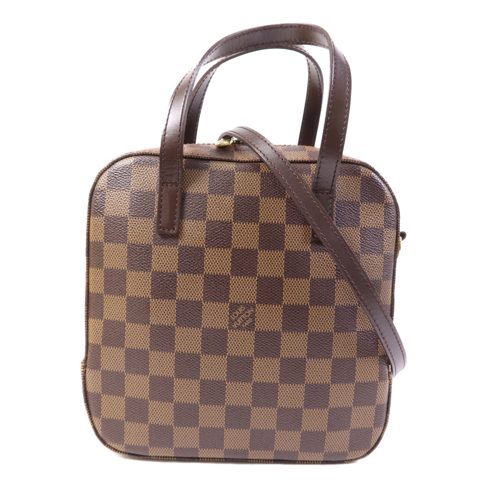 LOUIS VUITTON Damier Spontini金扣手挽肩背兩用袋