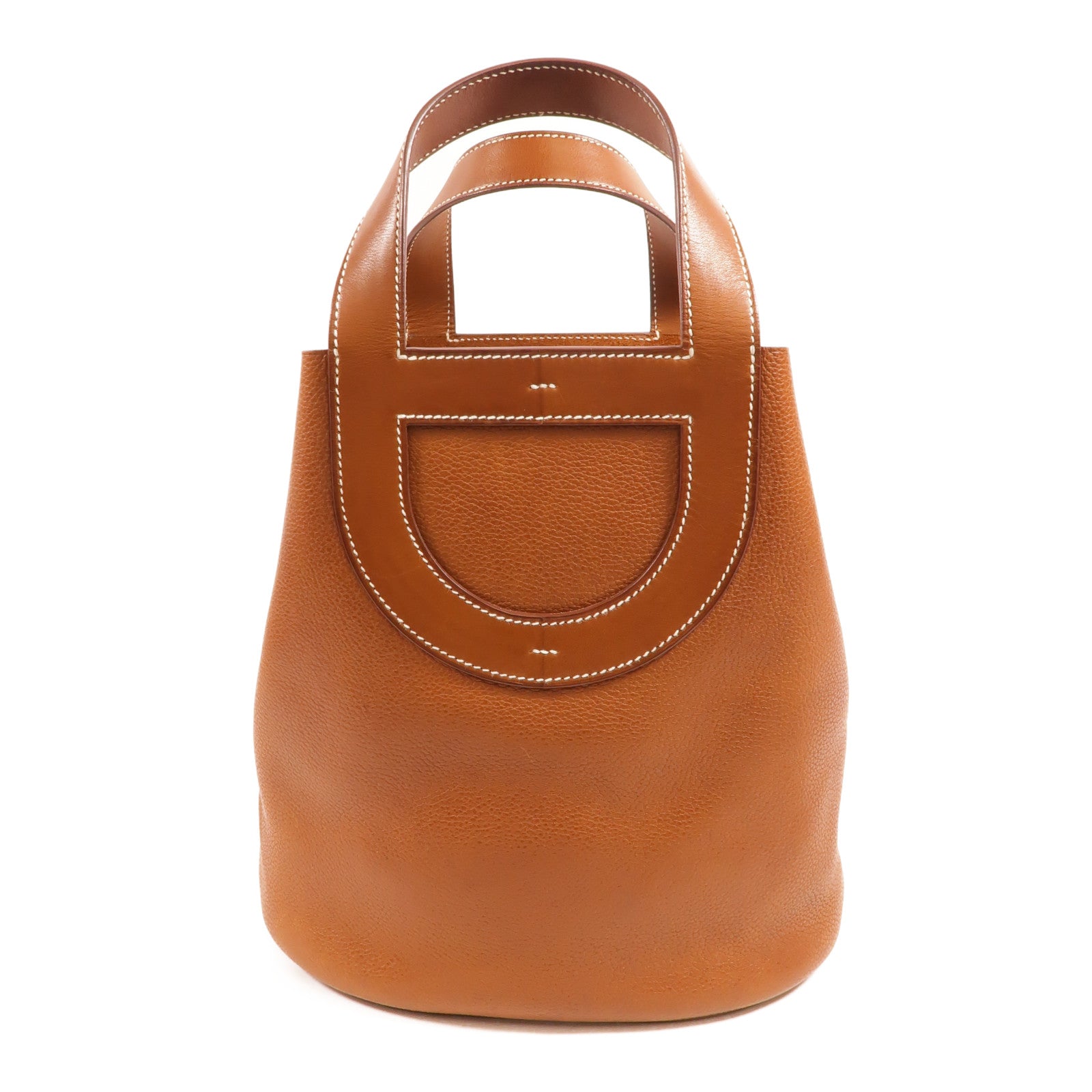 HERMES Barenia皮革In The Loop 23手挽袋Fauve