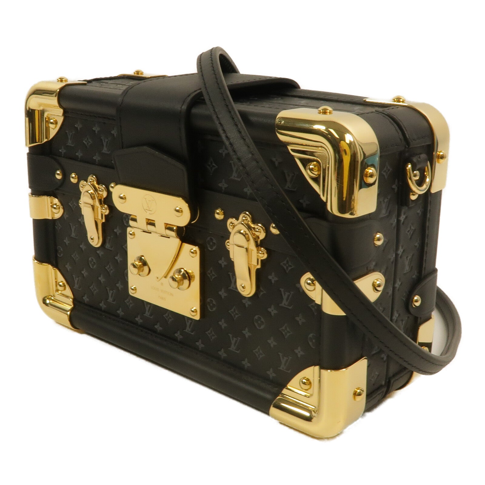LOUIS VUITTON Monogram Nanogram Petit Malle肩背袋