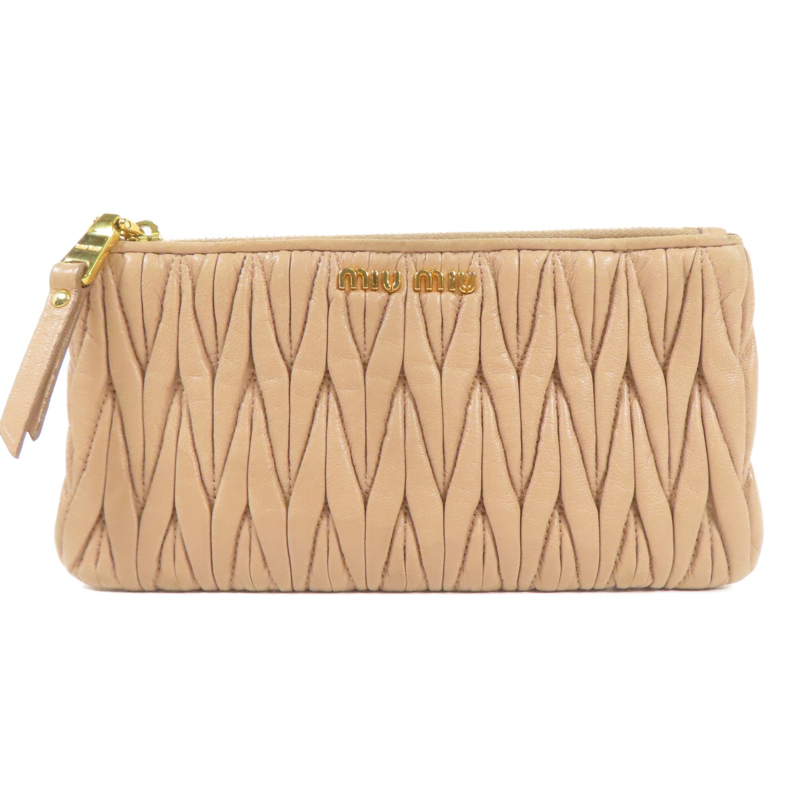 Miu Miu 羊皮皮革Card Case金扣卡片套