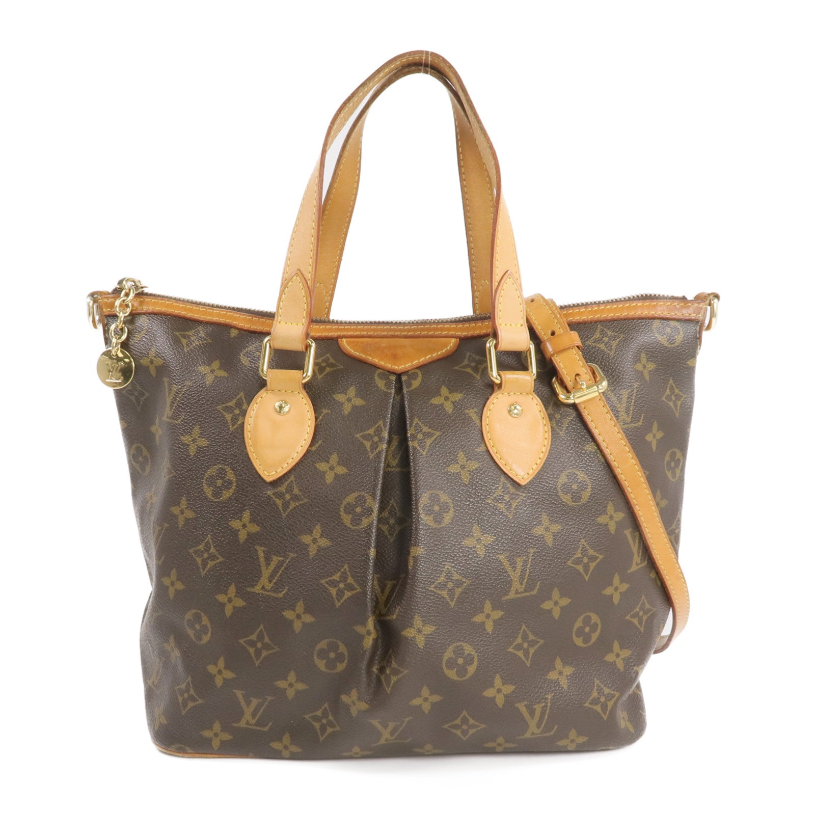 LOUIS VUITTON Monogram Palermo PM金扣手挽肩背兩用袋