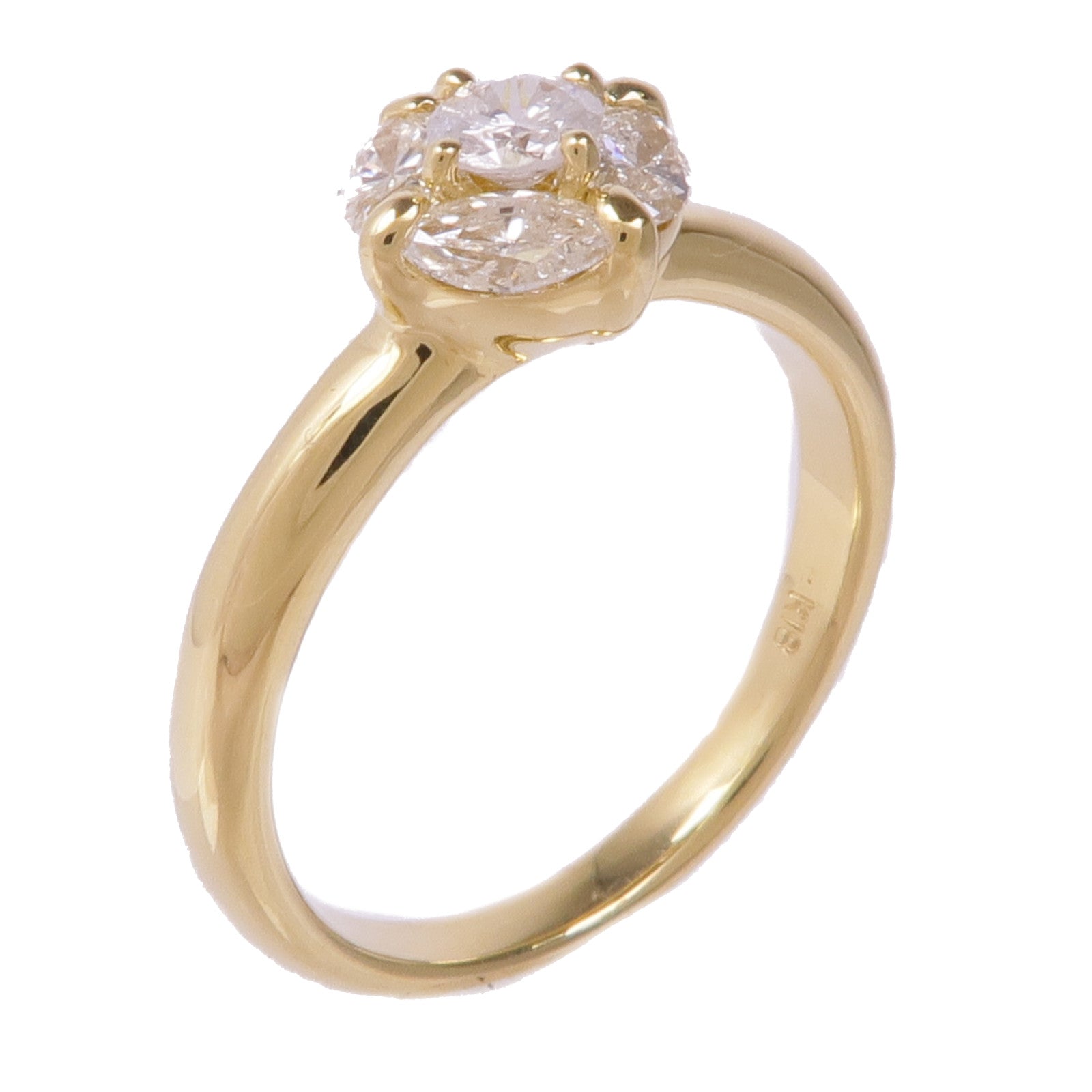 JEWELRY 18K黃金Diamond Ring鑽石戒指US#5.75