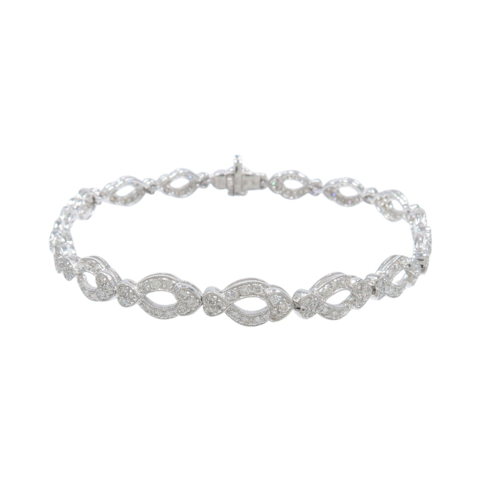 JEWELRY 18K白金Diamond Braccelet鑽石手鏈