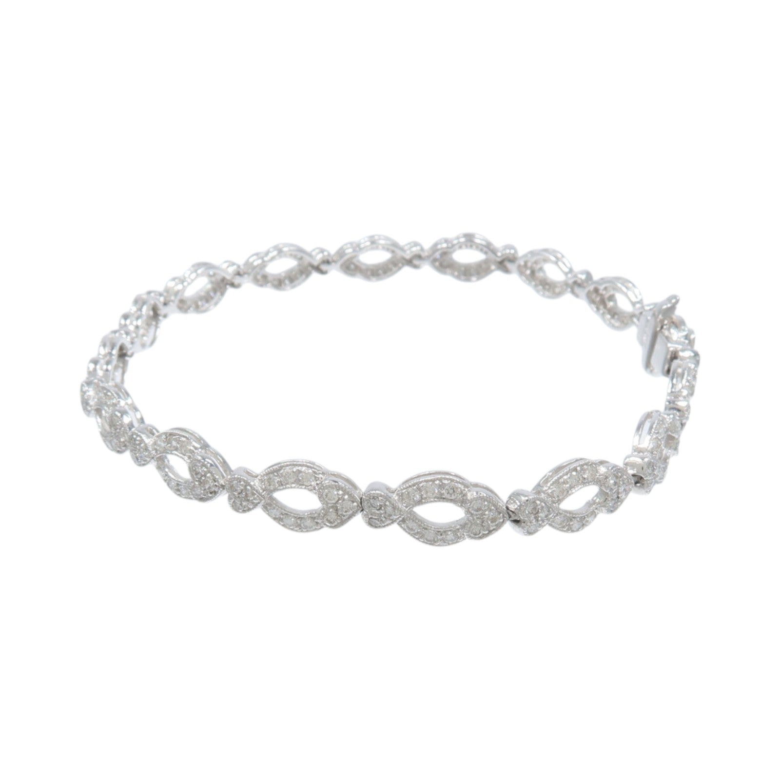 JEWELRY 18K白金Diamond Braccelet鑽石手鏈