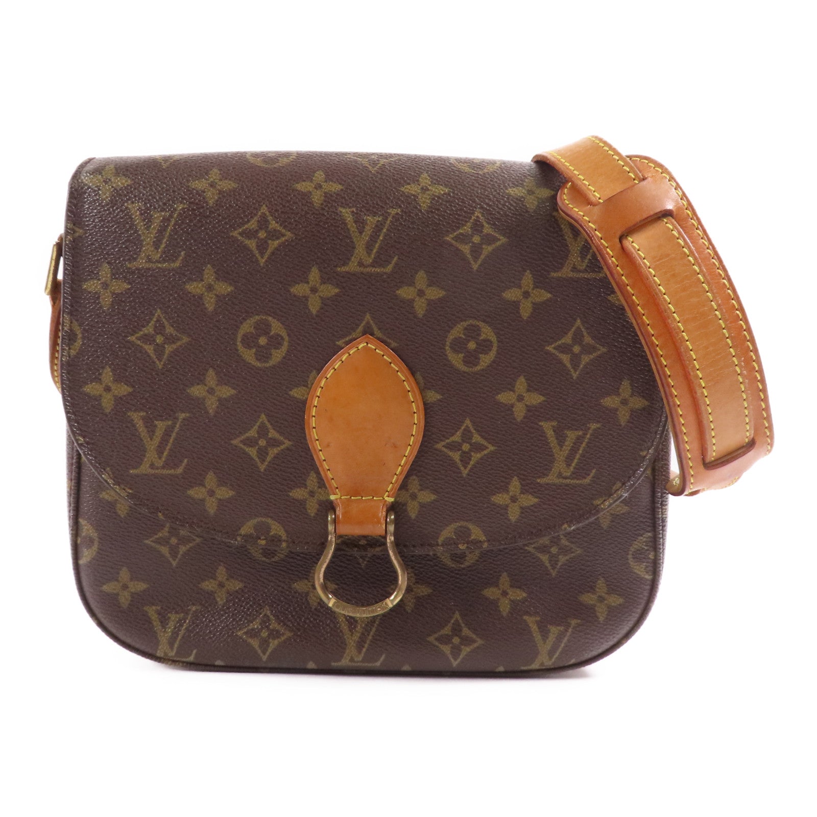 LOUIS VUITTON LV GHW Saint Cloud GM Shoulder Bag M51242 Monogram Brown