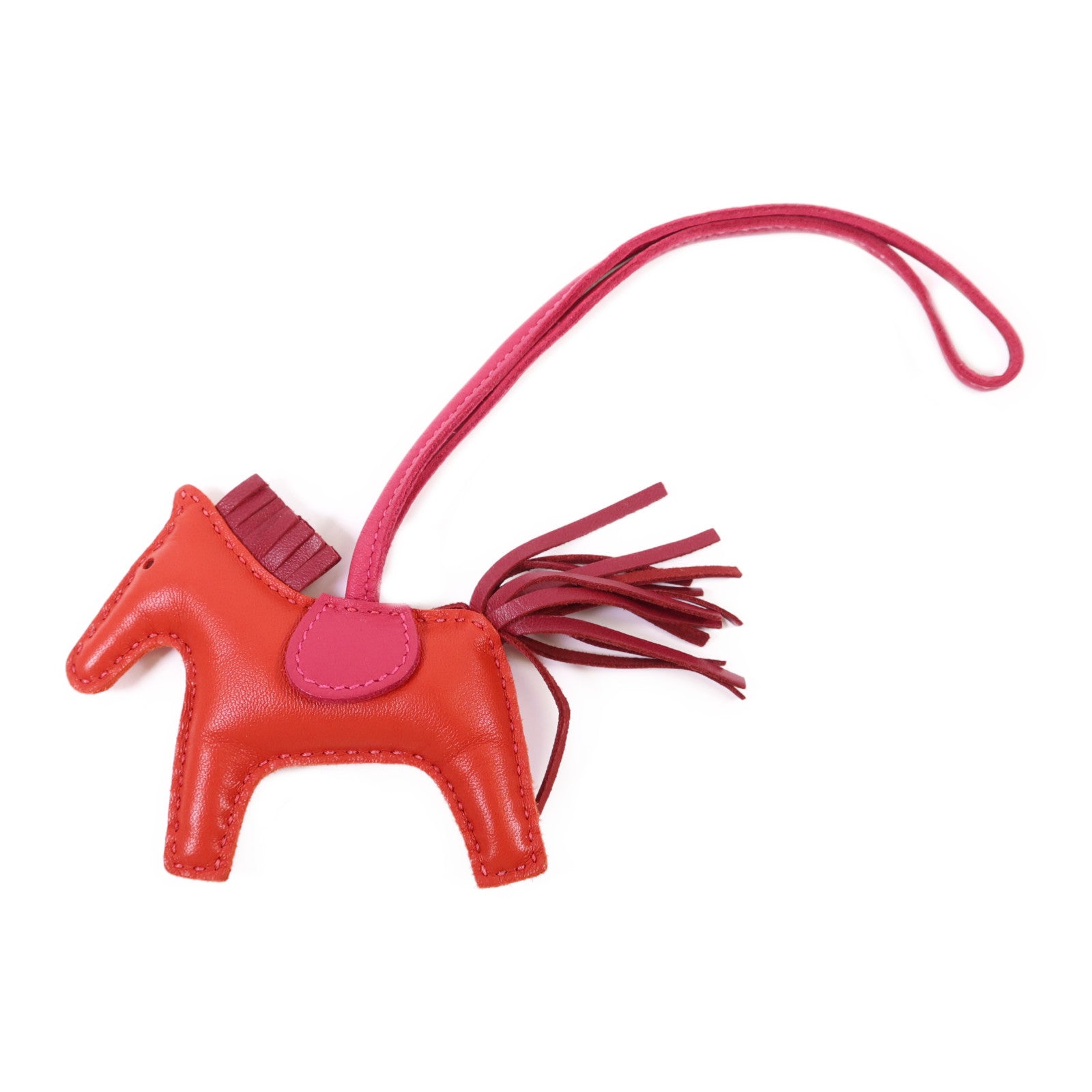 HERMES Milo皮革/Swift皮革Rodeo PM掛飾