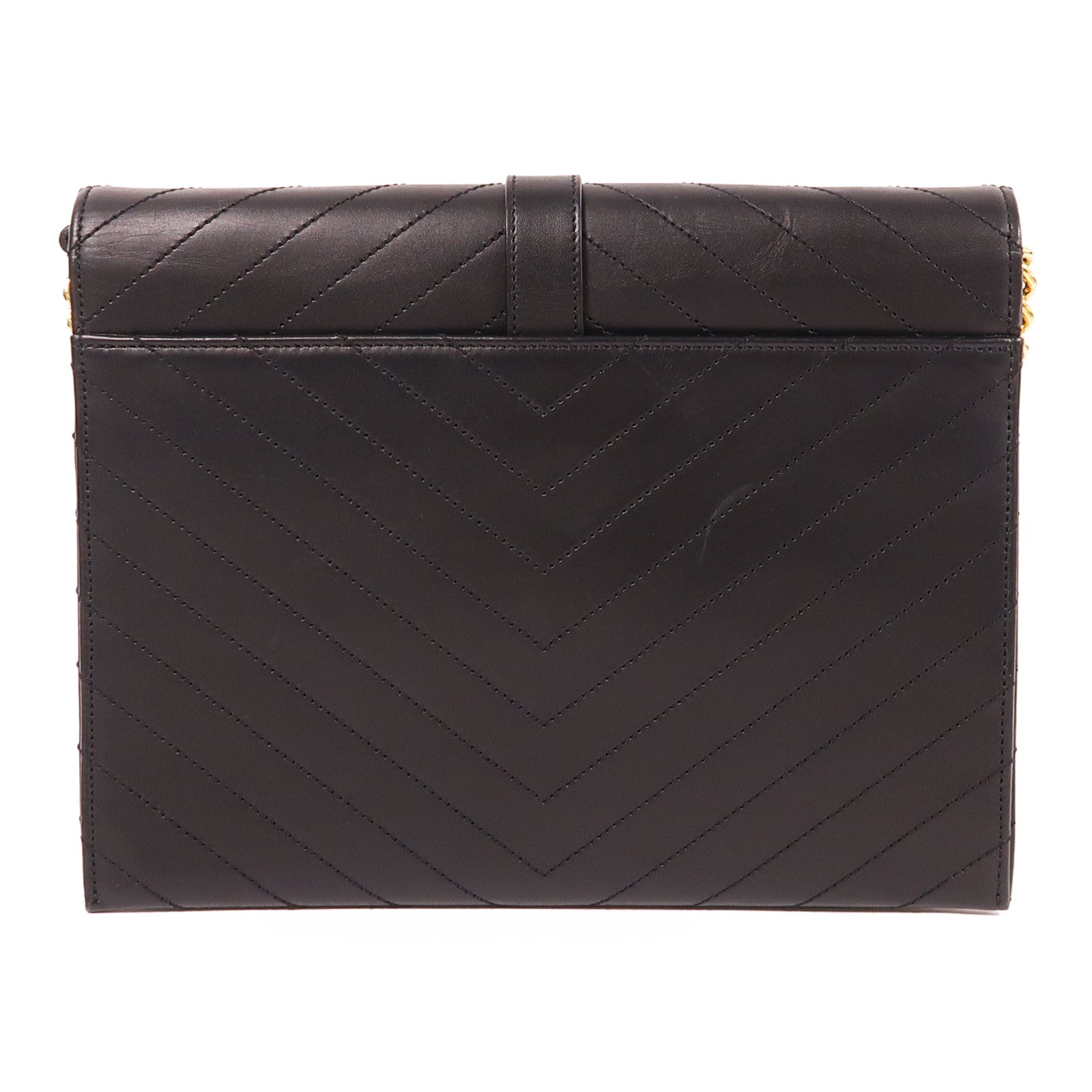 SAINT LAURENT 牛皮皮革Chain Shoulder金扣鏈帶肩背袋