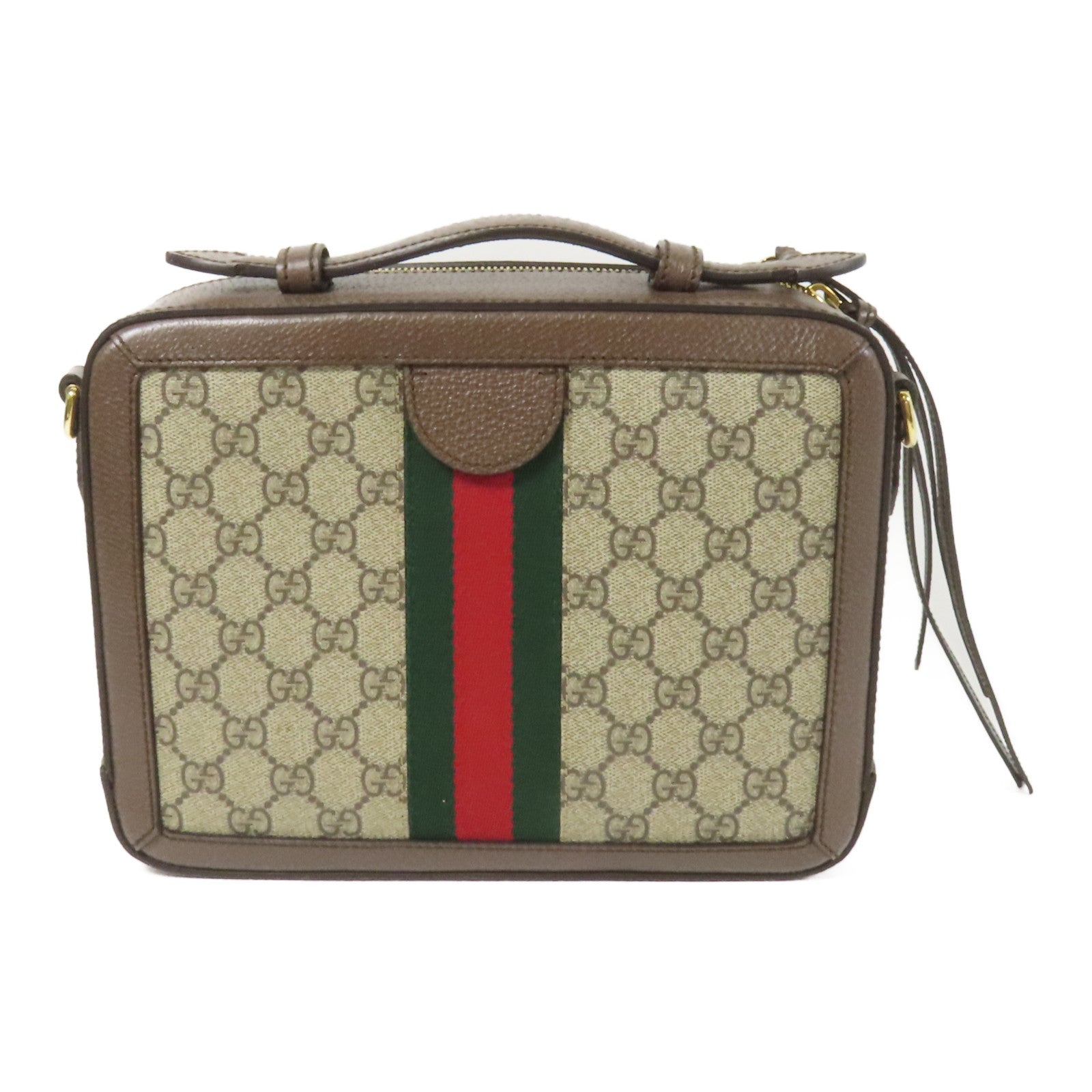 GUCCI 塗層帆布GG Ophidia金扣手挽肩背兩用袋