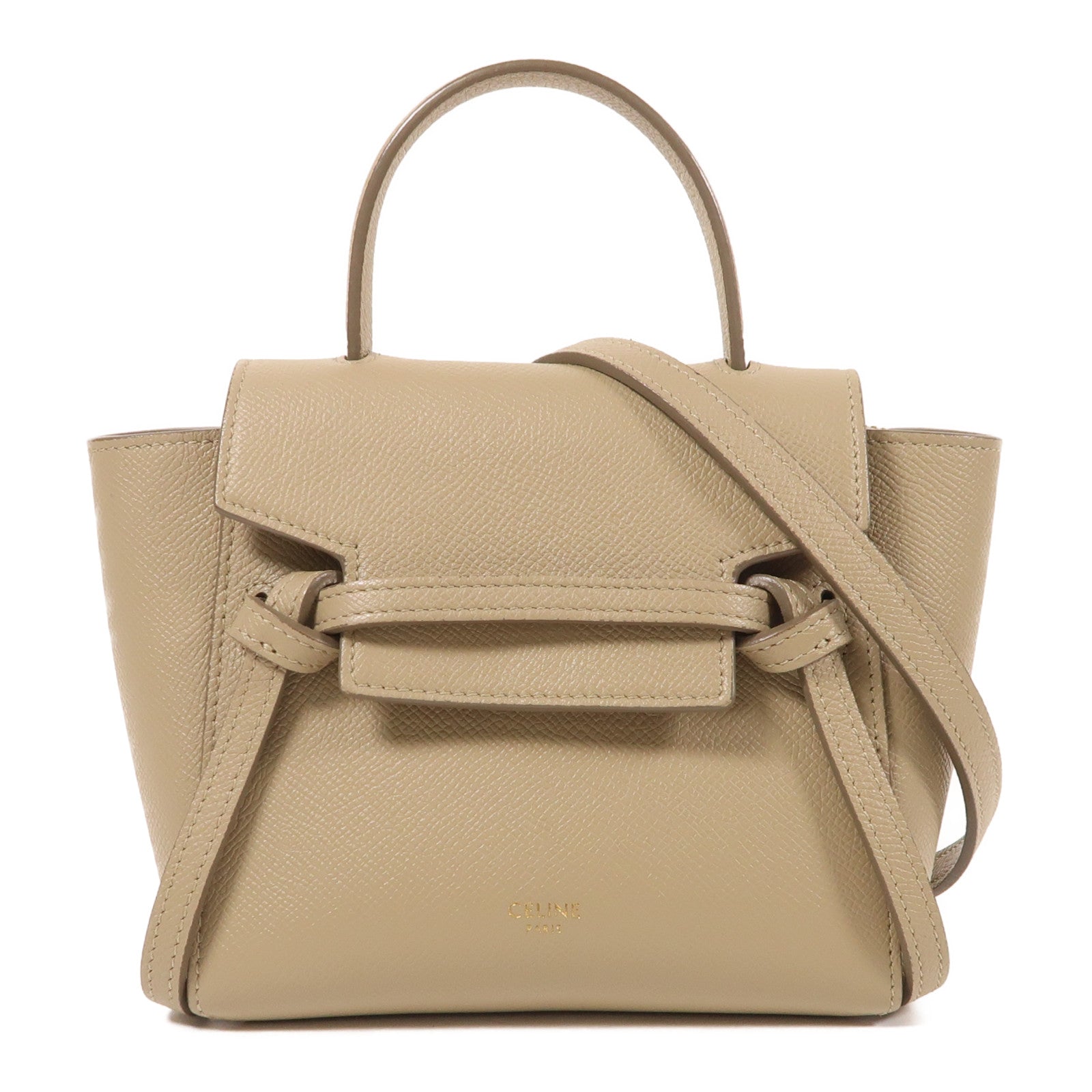 CELINE 牛皮皮革Pico Belt Bag金扣手挽肩背兩用袋