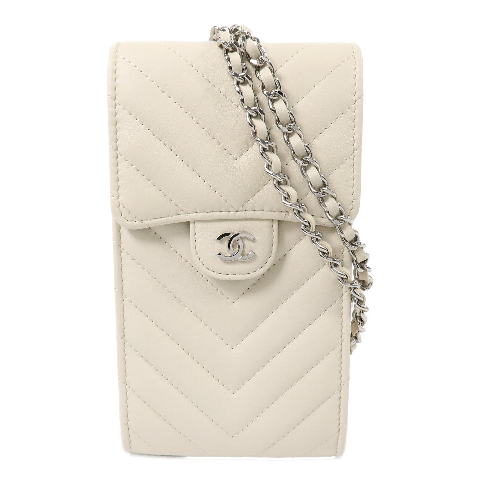 CHANEL 羊皮皮革Chain Shoulder Bag鏈帶肩背袋