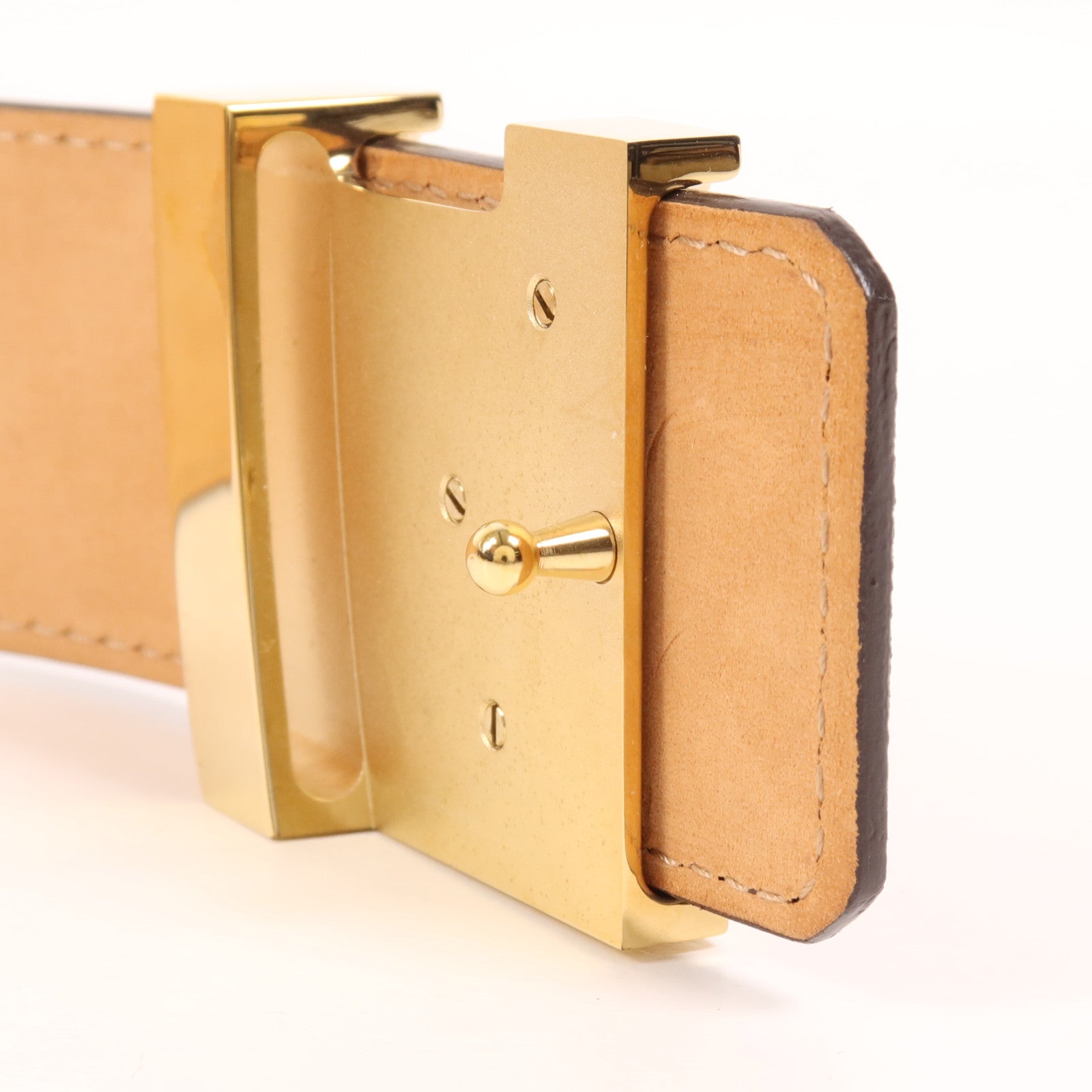 LOUIS VUITTON 【萬聖節商品】Monogram Belt金扣皮帶