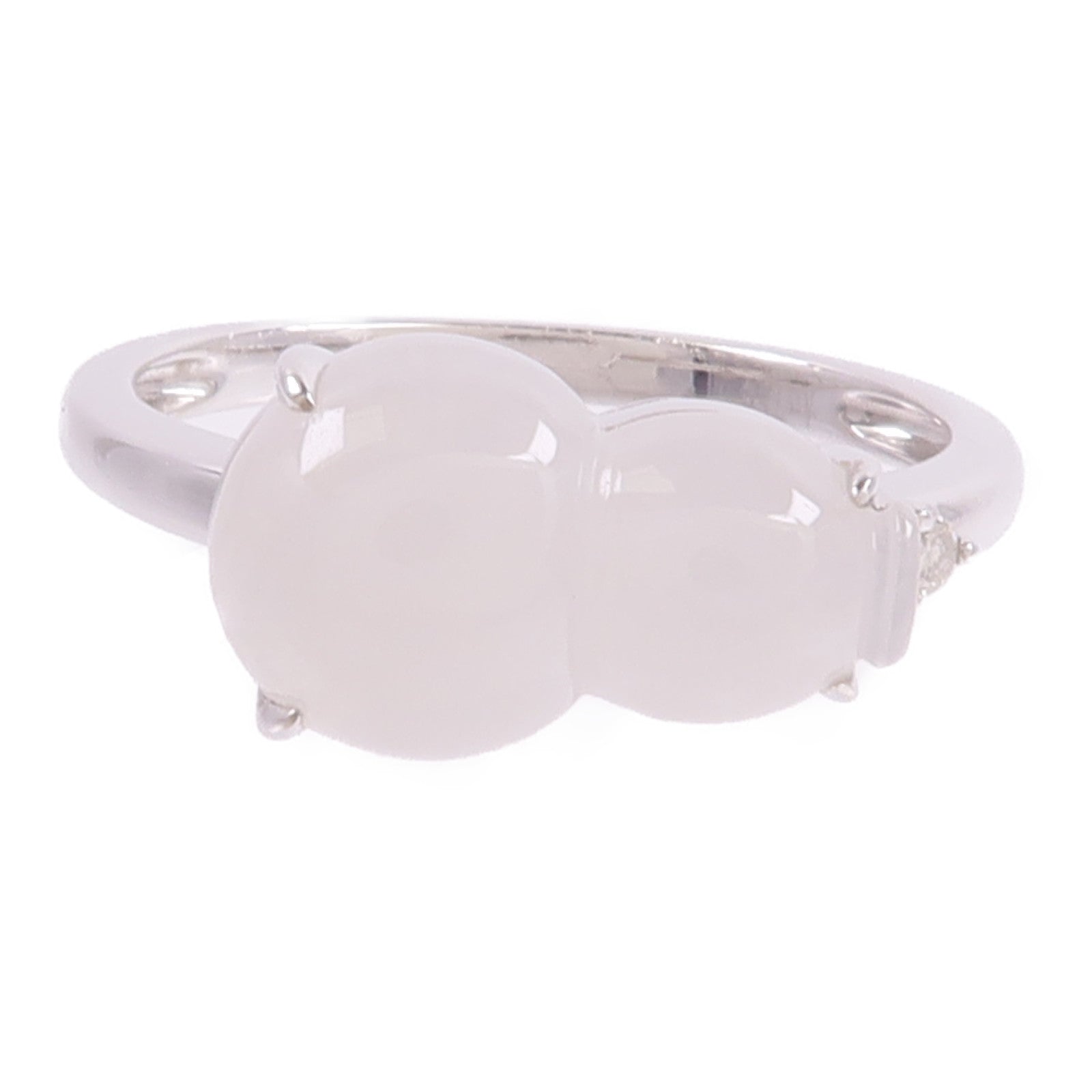 JEWELRY 18K白金Jade Diamond Ring翡翠/鑽石戒指