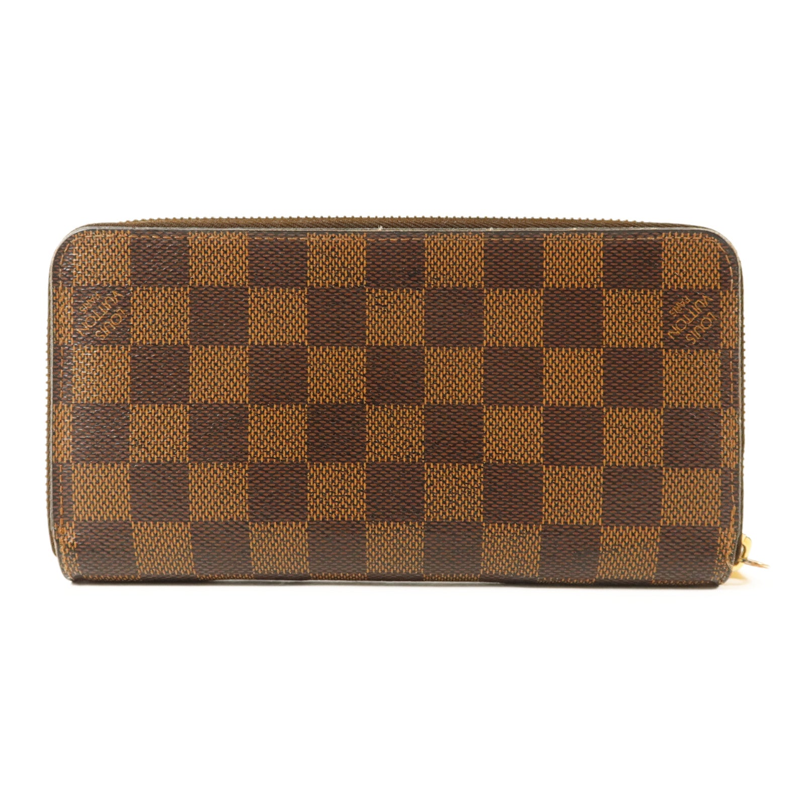 LOUIS VUITTON Damier Zipper Long Wallet金扣長錢包