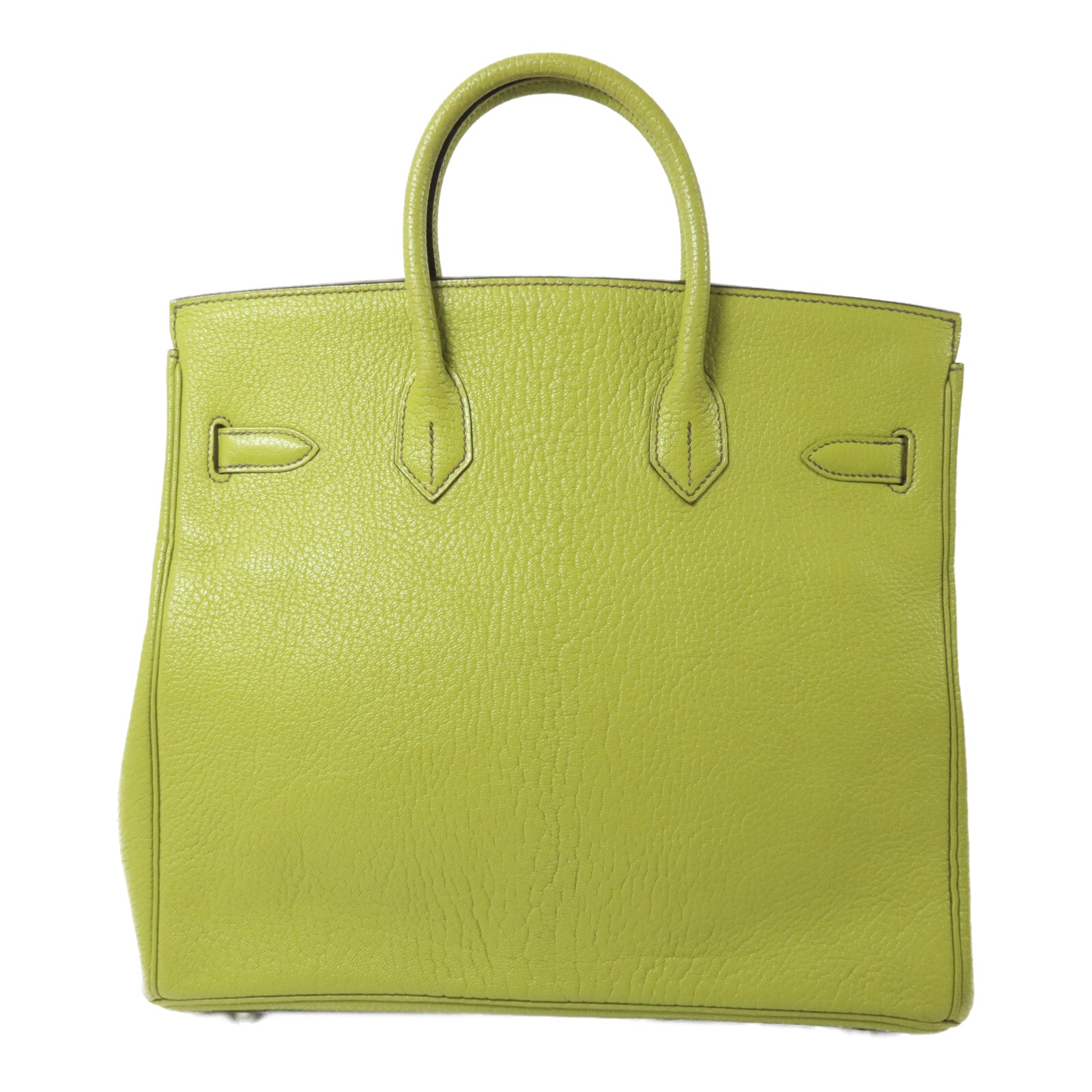 HERMES Chevre皮革Birkin 32 HAC手挽袋Vert Anis
